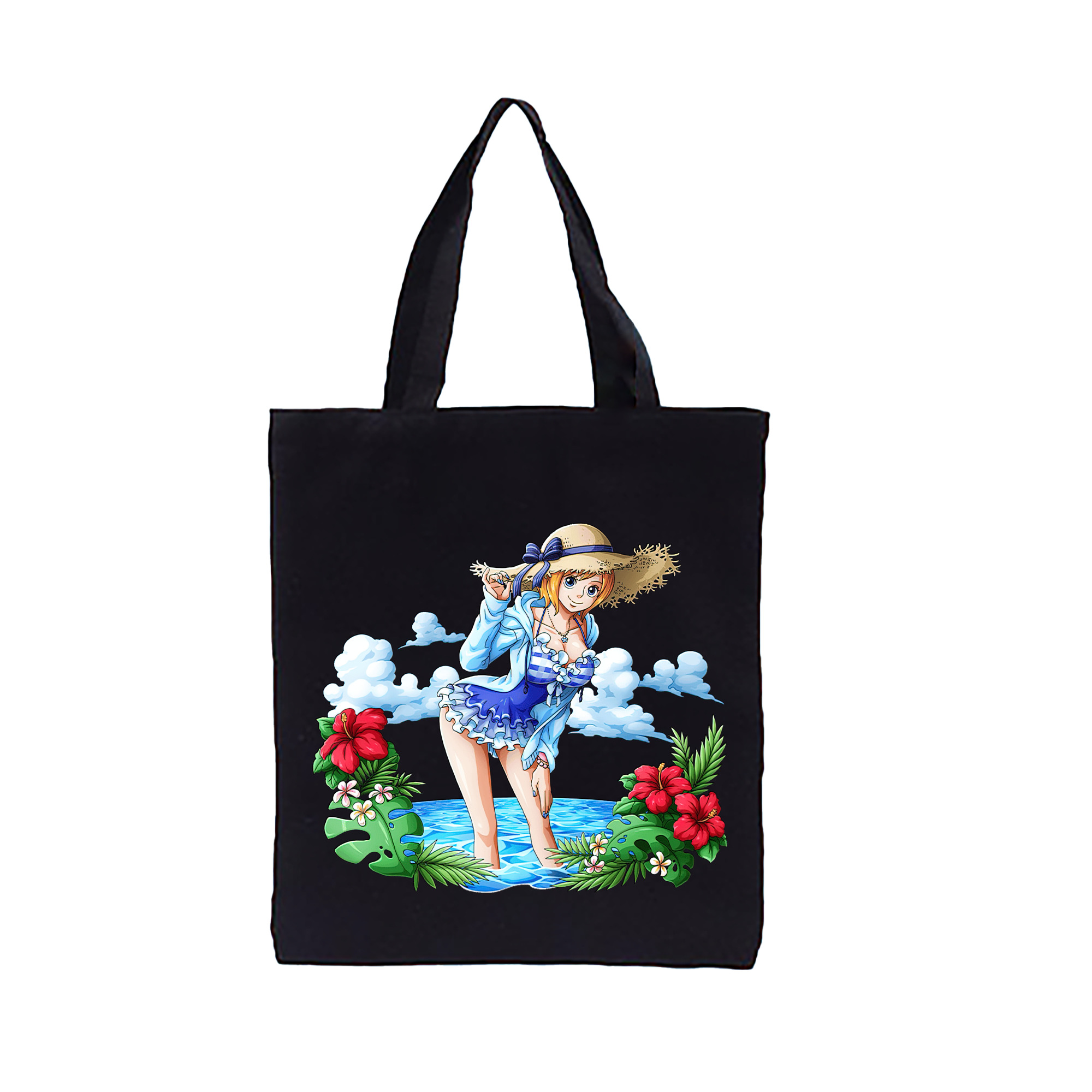 ワンピース ナミ ONE PIECE Nami 縦型キャンバス生地手提げバッグ　トートバッグ