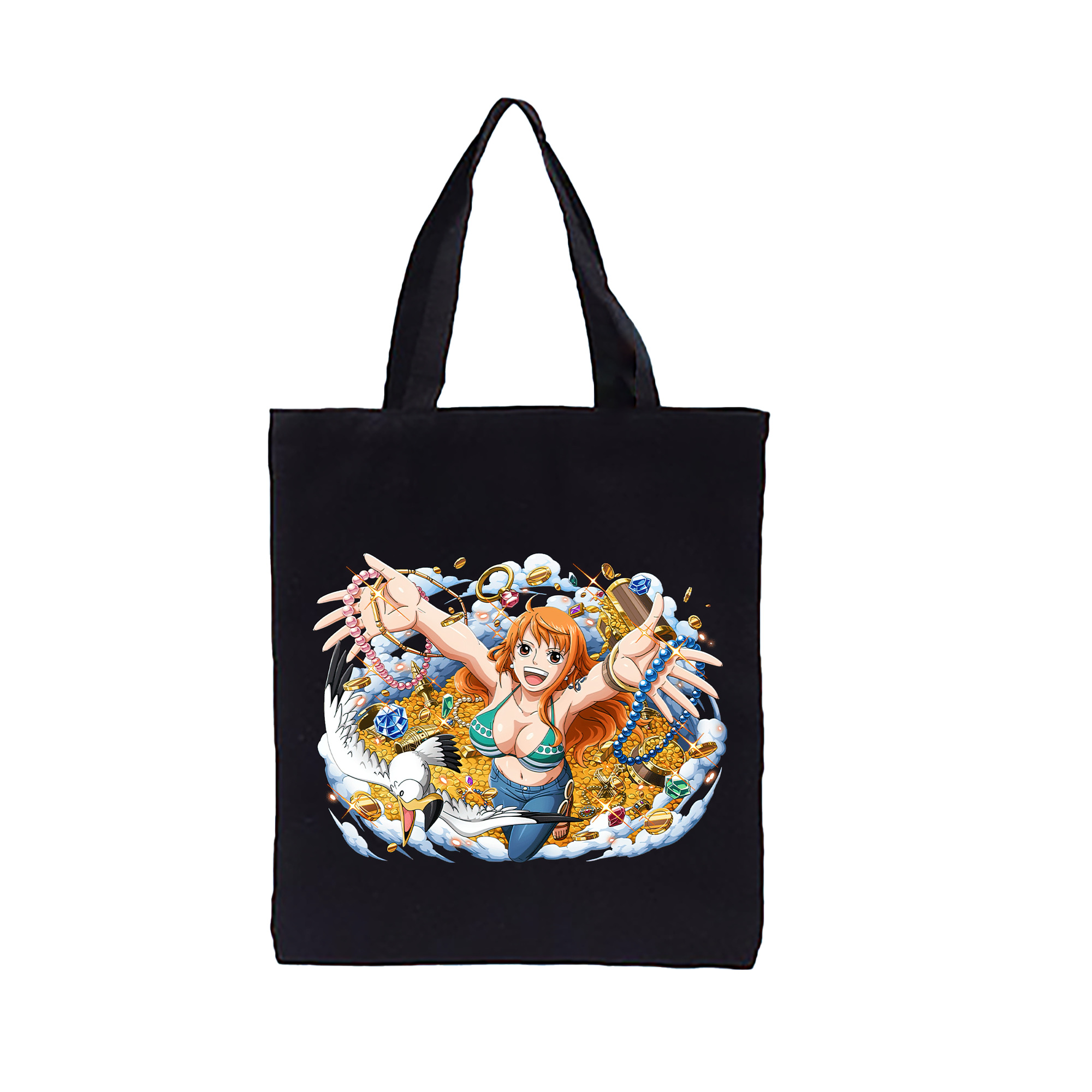 ワンピース ナミ ONE PIECE Nami 縦型キャンバス生地手提げバッグ　トートバッグ