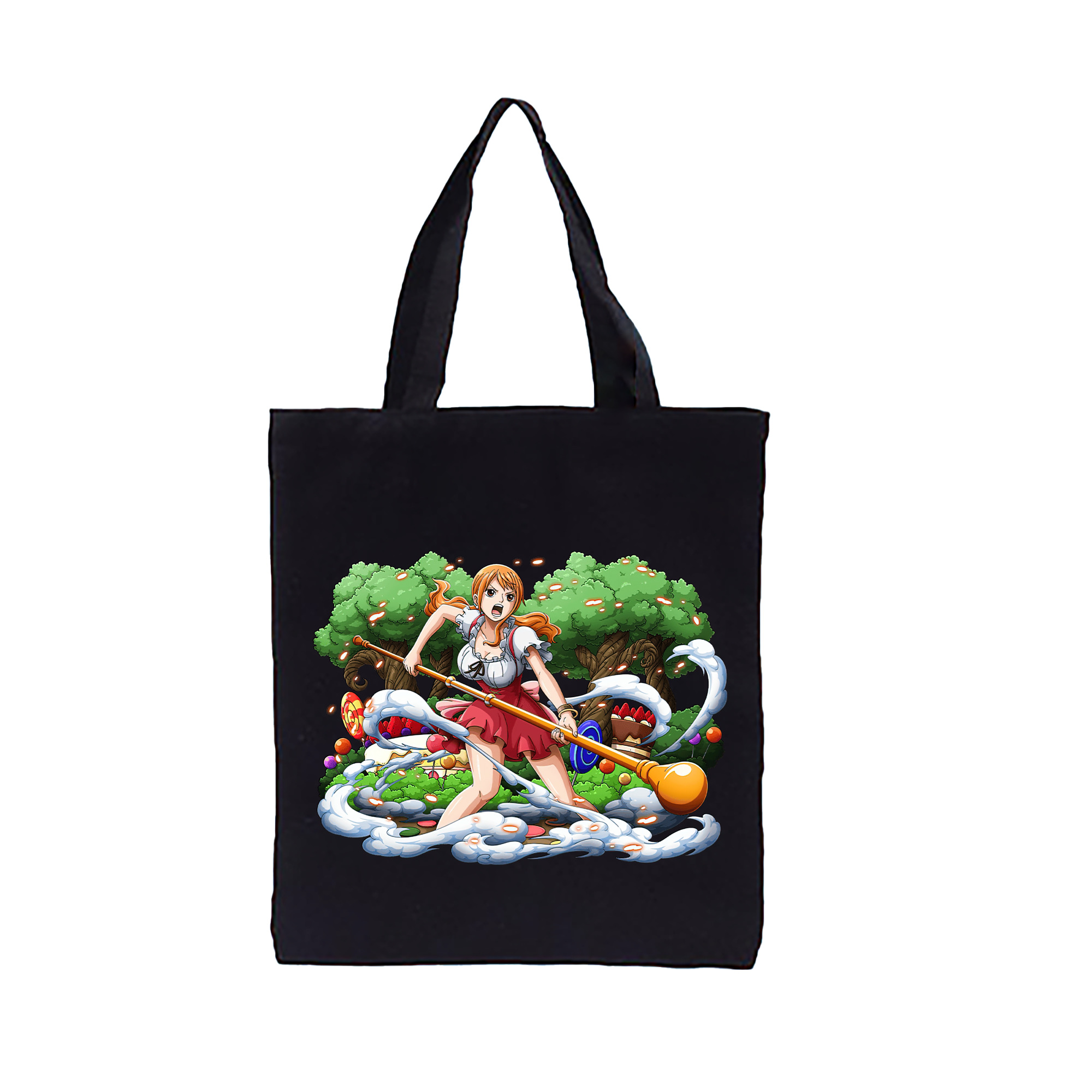 ワンピース ナミ ONE PIECE Nami 縦型キャンバス生地手提げバッグ　トートバッグ