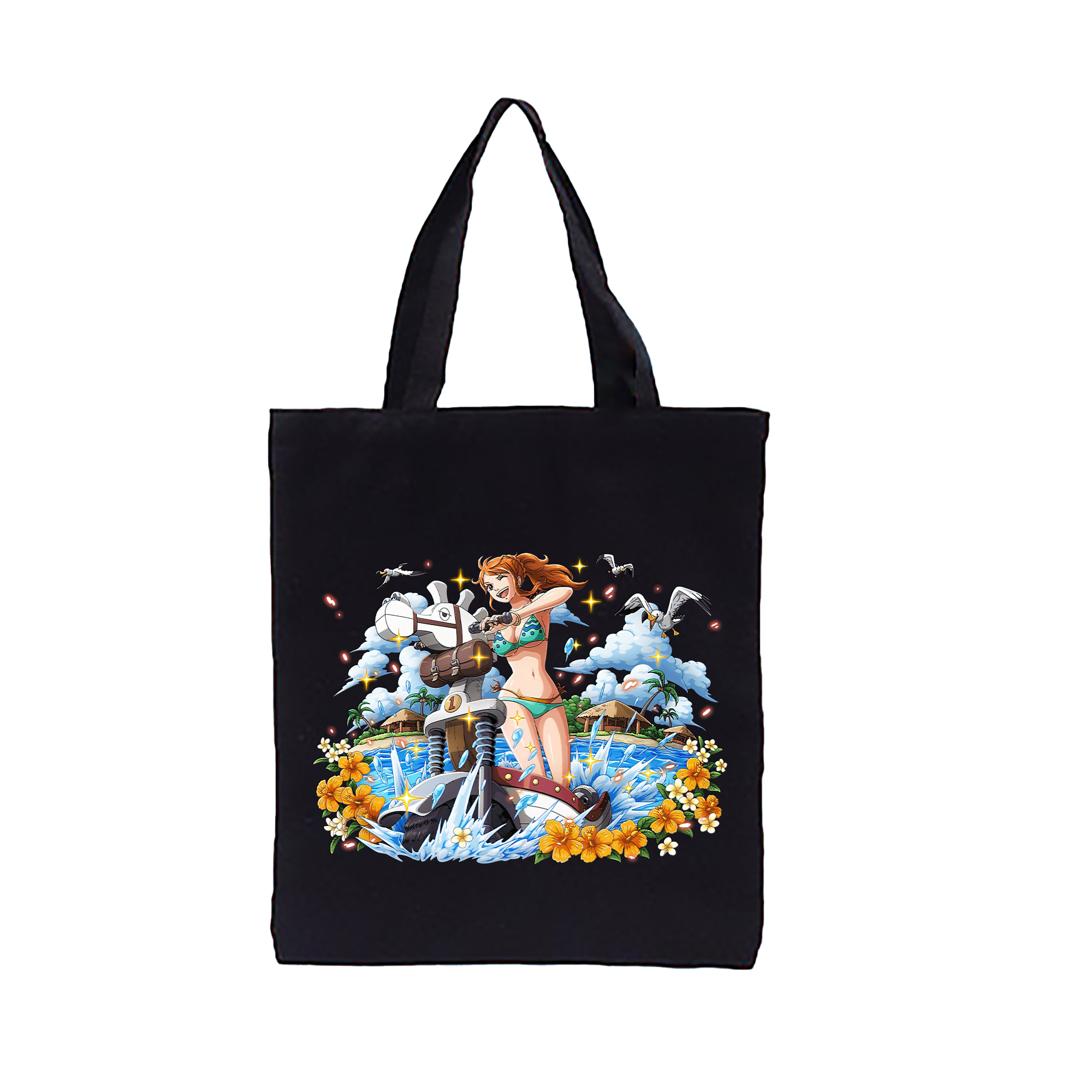 ワンピース ナミ ONE PIECE Nami 縦型キャンバス生地手提げバッグ　トートバッグ