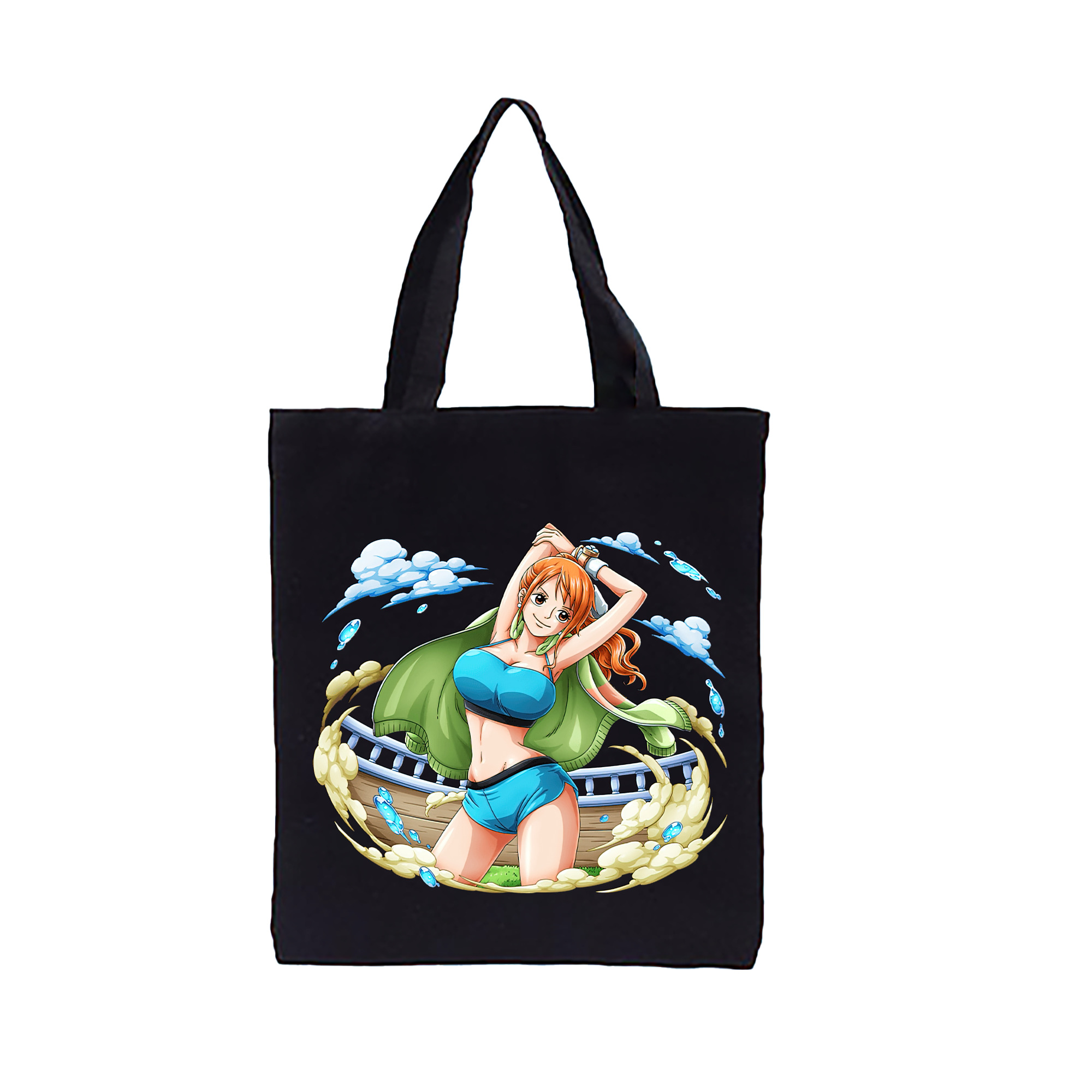 ワンピース ナミ ONE PIECE Nami 縦型キャンバス生地手提げバッグ　トートバッグ