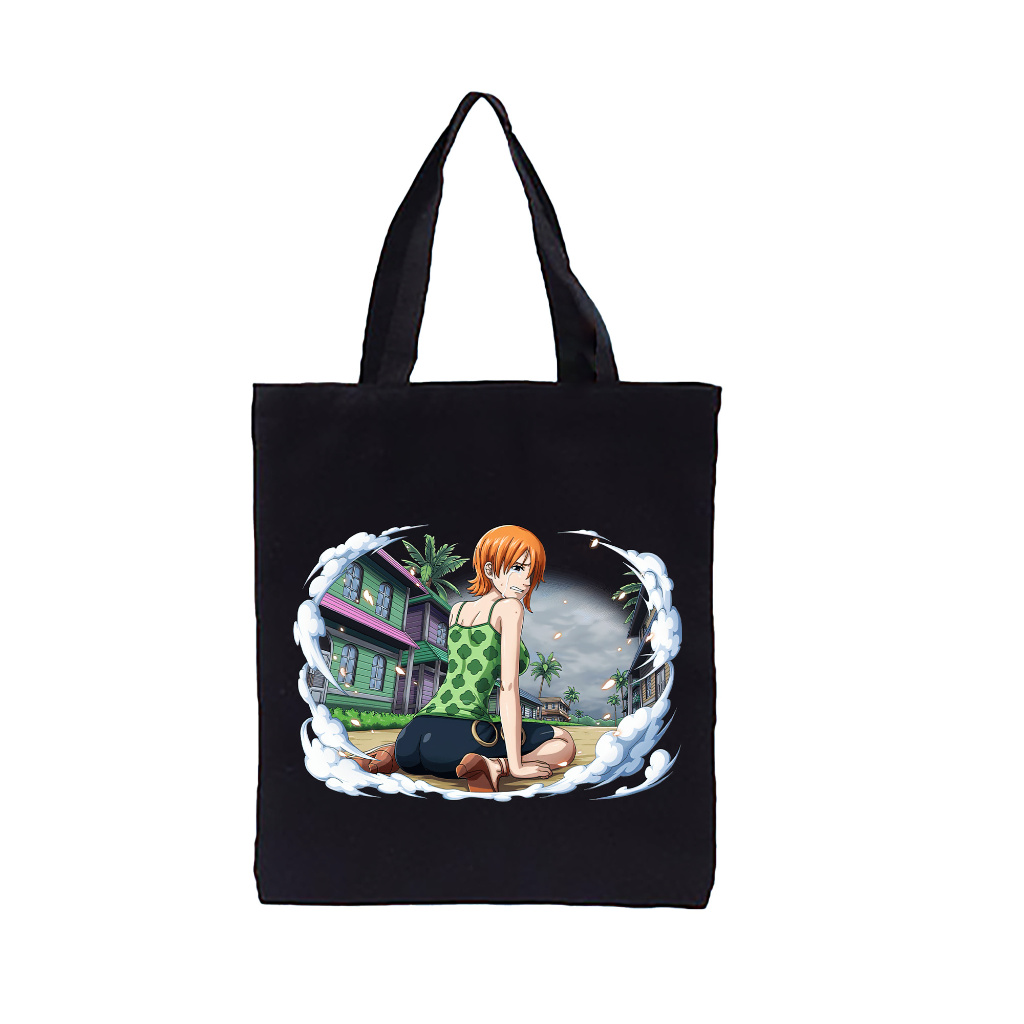 ワンピース ナミ ONE PIECE Nami 縦型キャンバス生地手提げバッグ　トートバッグ
