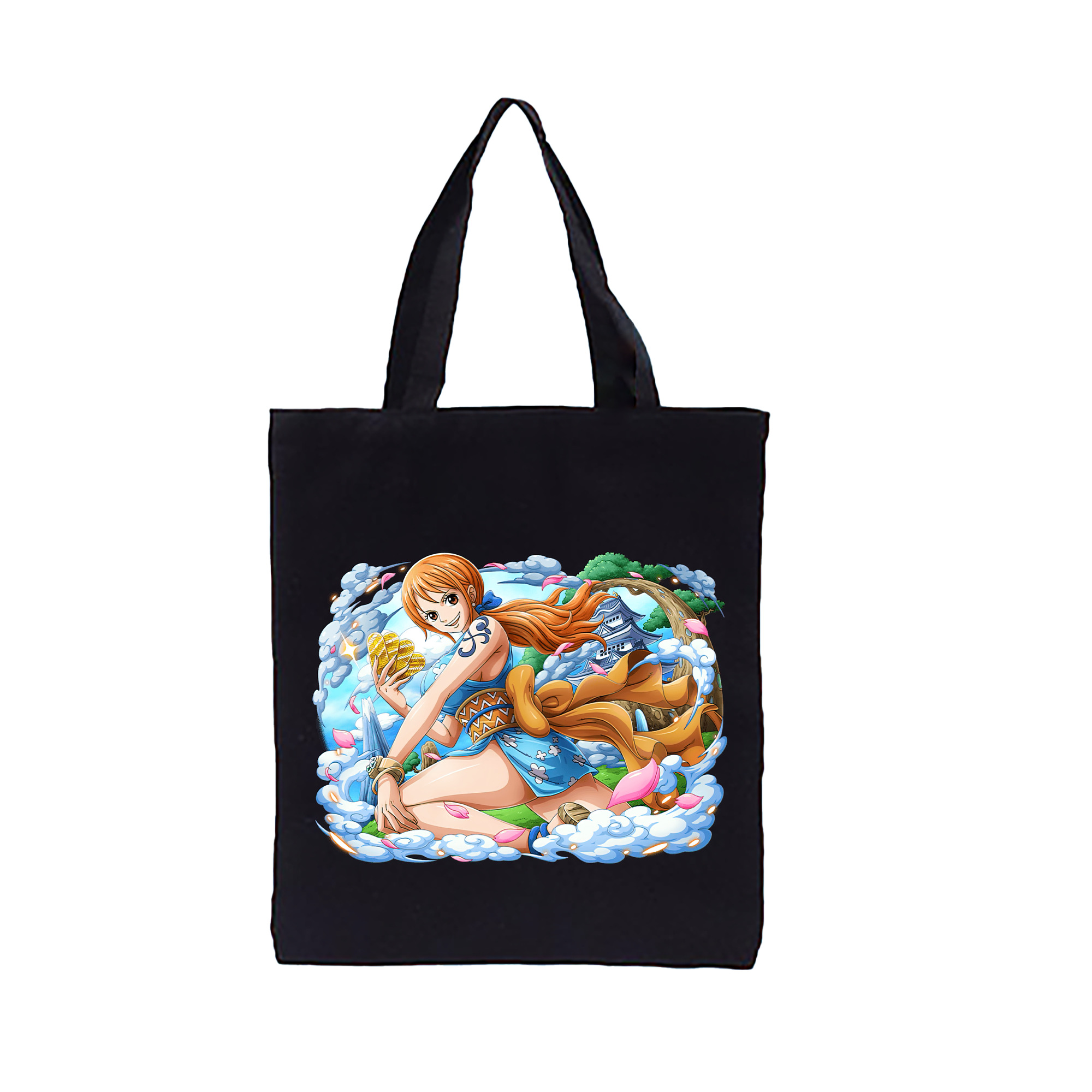 ワンピース ナミ ONE PIECE Nami 縦型キャンバス生地手提げバッグ　トートバッグ