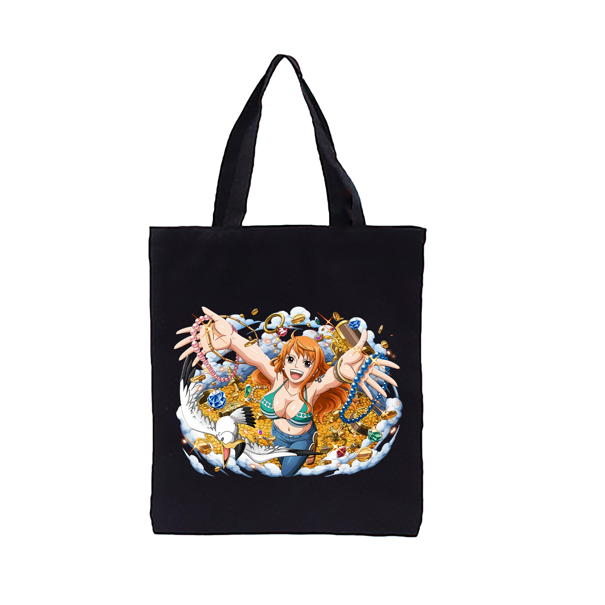 ワンピース ナミ ONE PIECE Nami 縦型キャンバス生地手提げバッグ　トートバッグ