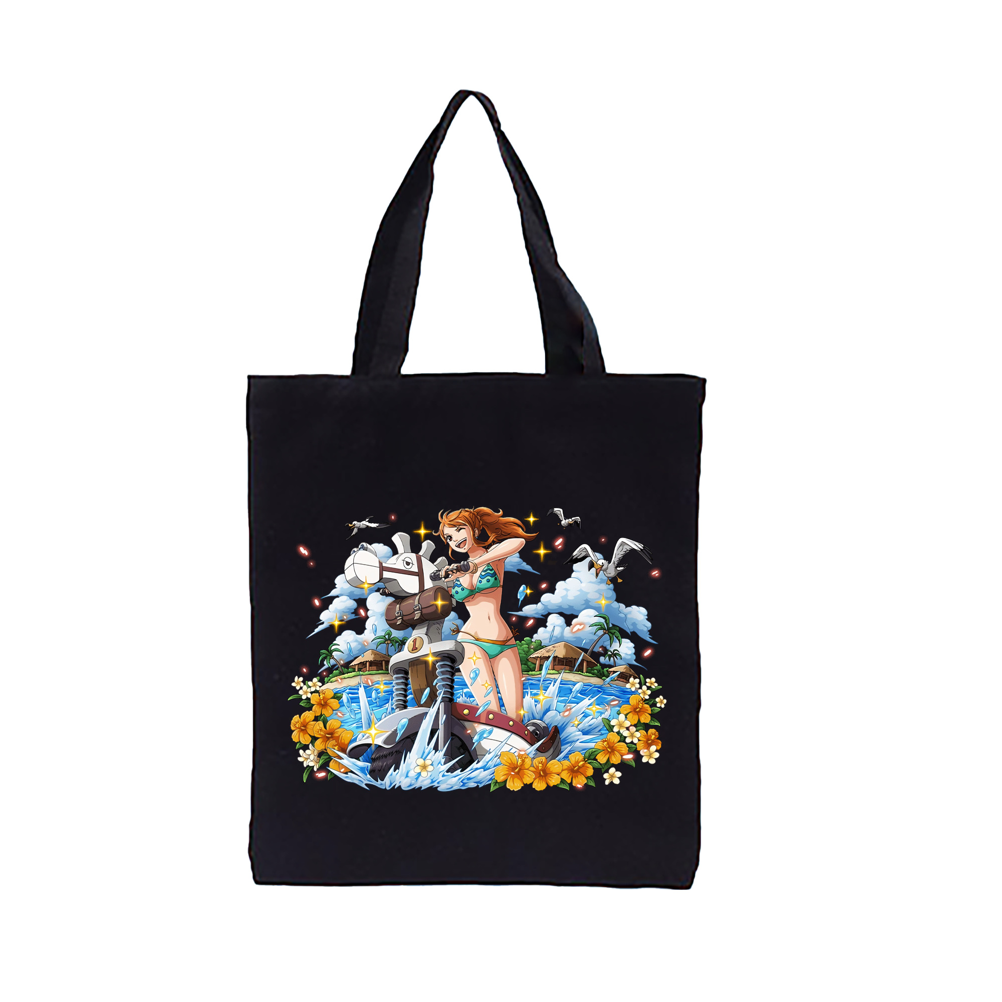 ワンピース ナミ ONE PIECE Nami 縦型キャンバス生地手提げバッグ　トートバッグ