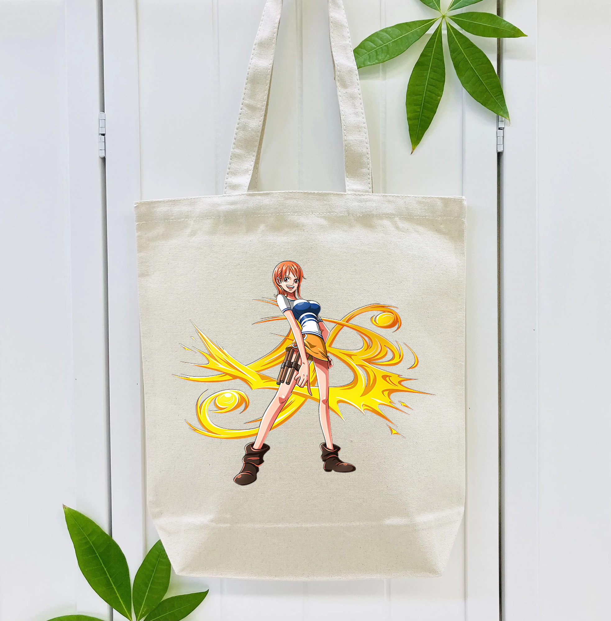 ワンピース ナミ ONE PIECE Nami 縦型キャンバス生地手提げバッグ　トートバッグ