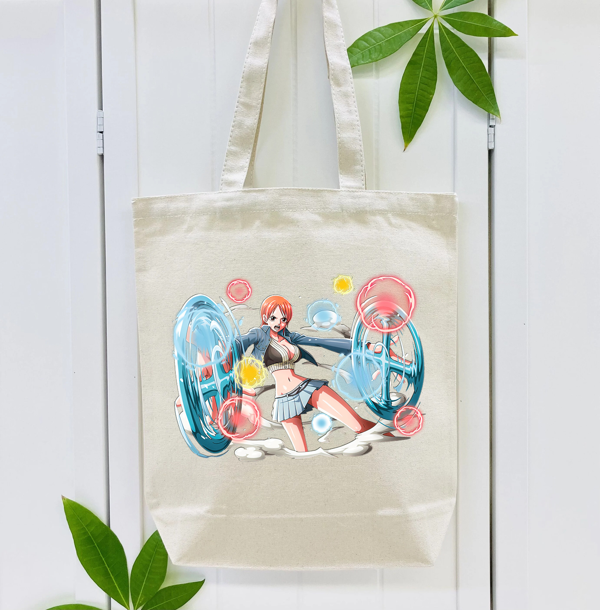ワンピース ナミ ONE PIECE Nami 縦型キャンバス生地手提げバッグ　トートバッグ