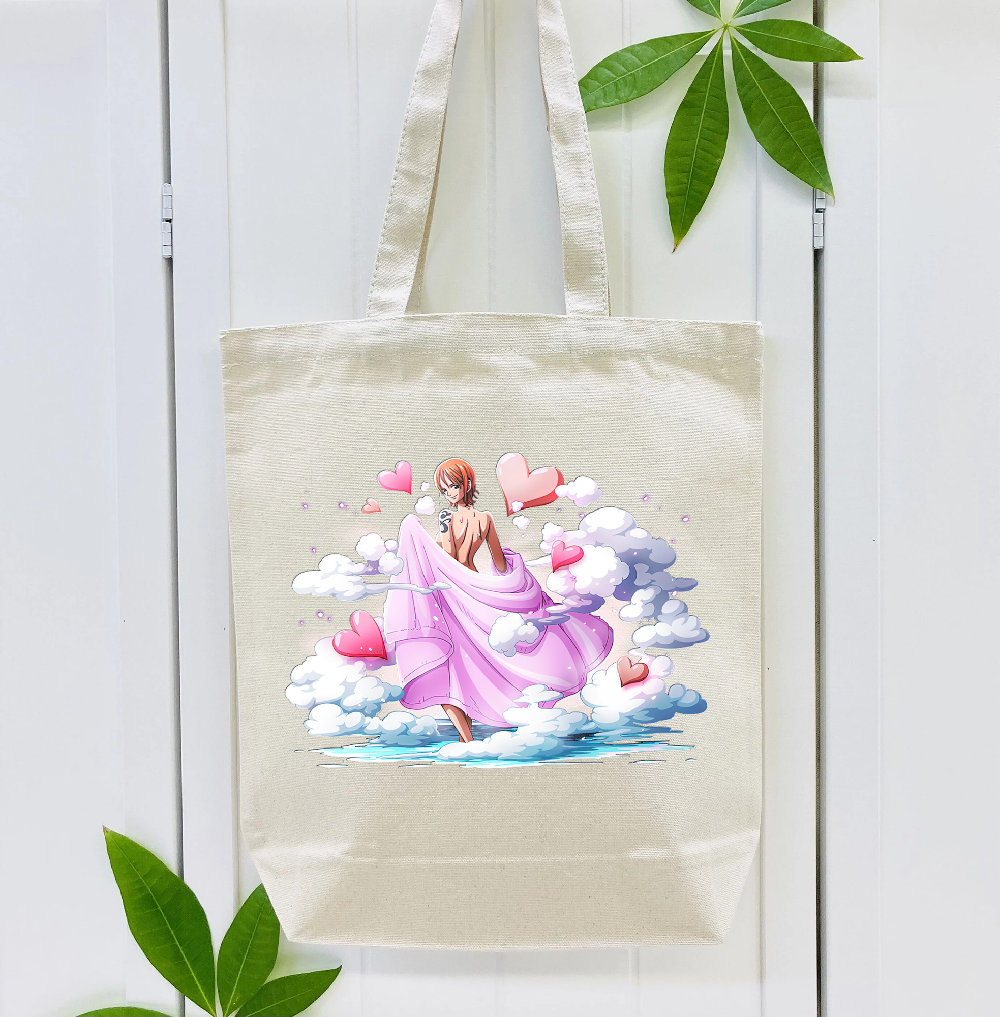 ワンピース ナミ ONE PIECE Nami 縦型キャンバス生地手提げバッグ　トートバッグ