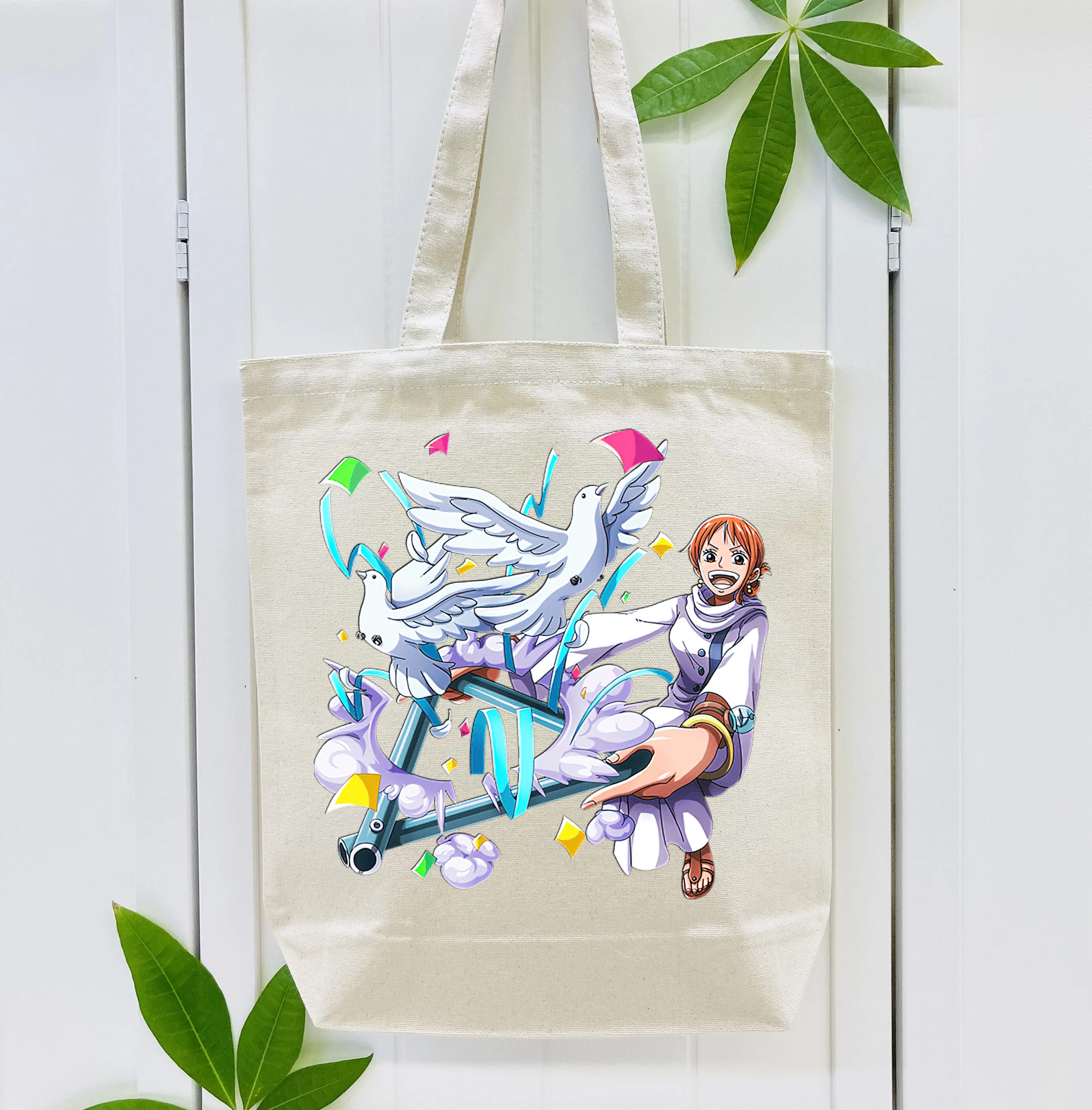ワンピース ナミ ONE PIECE Nami 縦型キャンバス生地手提げバッグ　トートバッグ