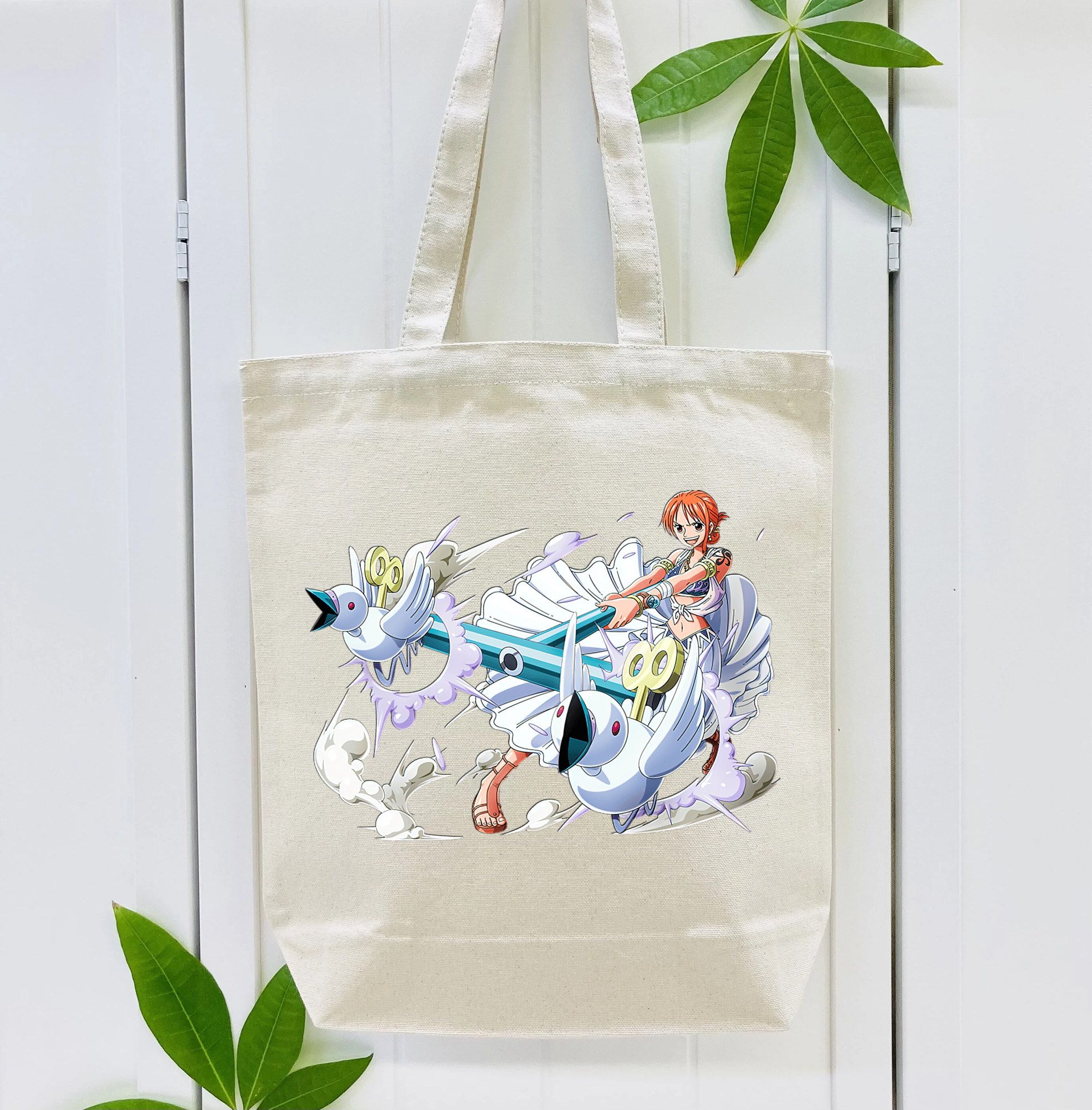ワンピース ナミ ONE PIECE Nami 縦型キャンバス生地手提げバッグ　トートバッグ