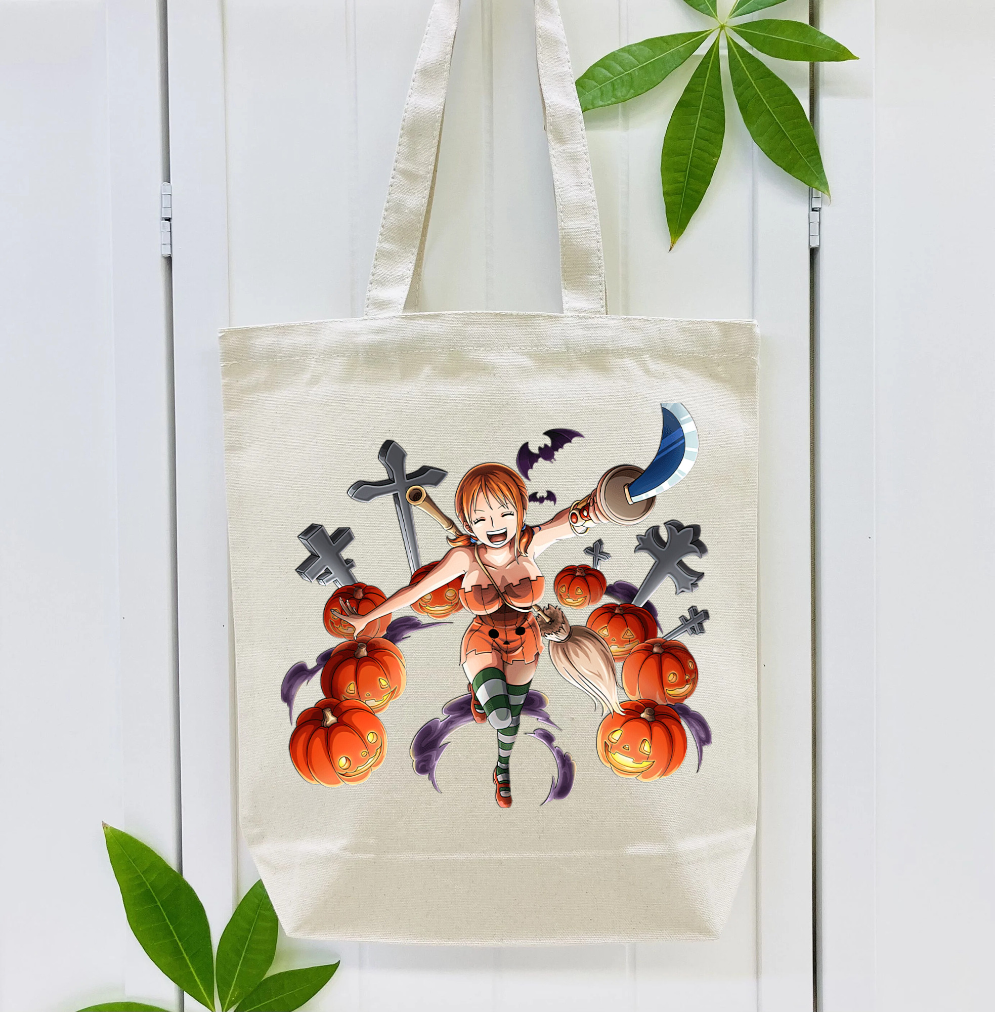 ワンピース ナミ ONE PIECE Nami 縦型キャンバス生地手提げバッグ　トートバッグ