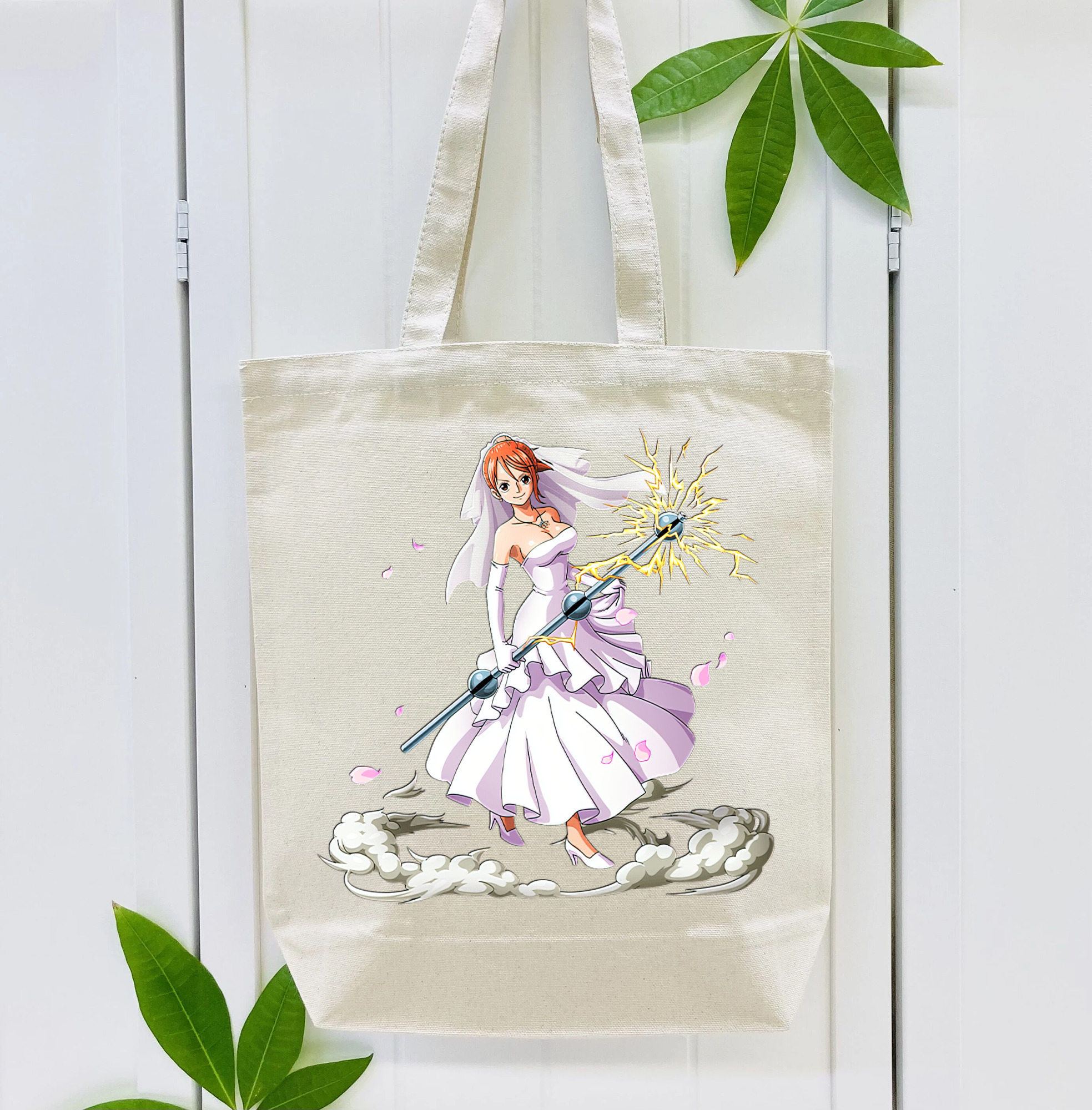 ワンピース ナミ ONE PIECE Nami 縦型キャンバス生地手提げバッグ　トートバッグ