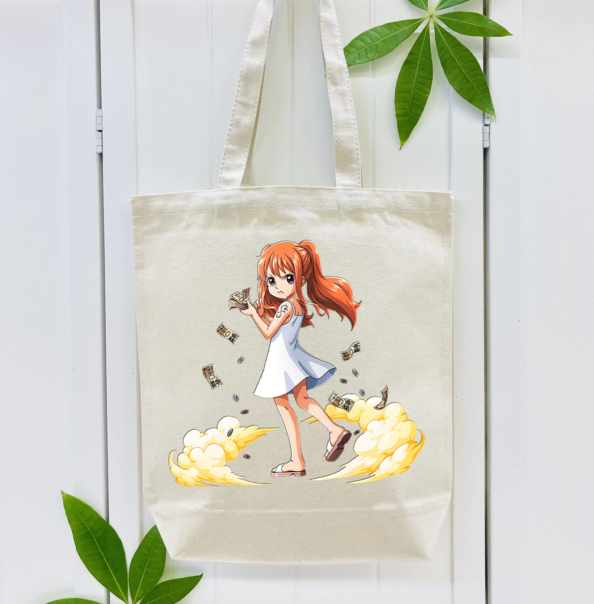 ワンピース ナミ ONE PIECE Nami 縦型キャンバス生地手提げバッグ　トートバッグ
