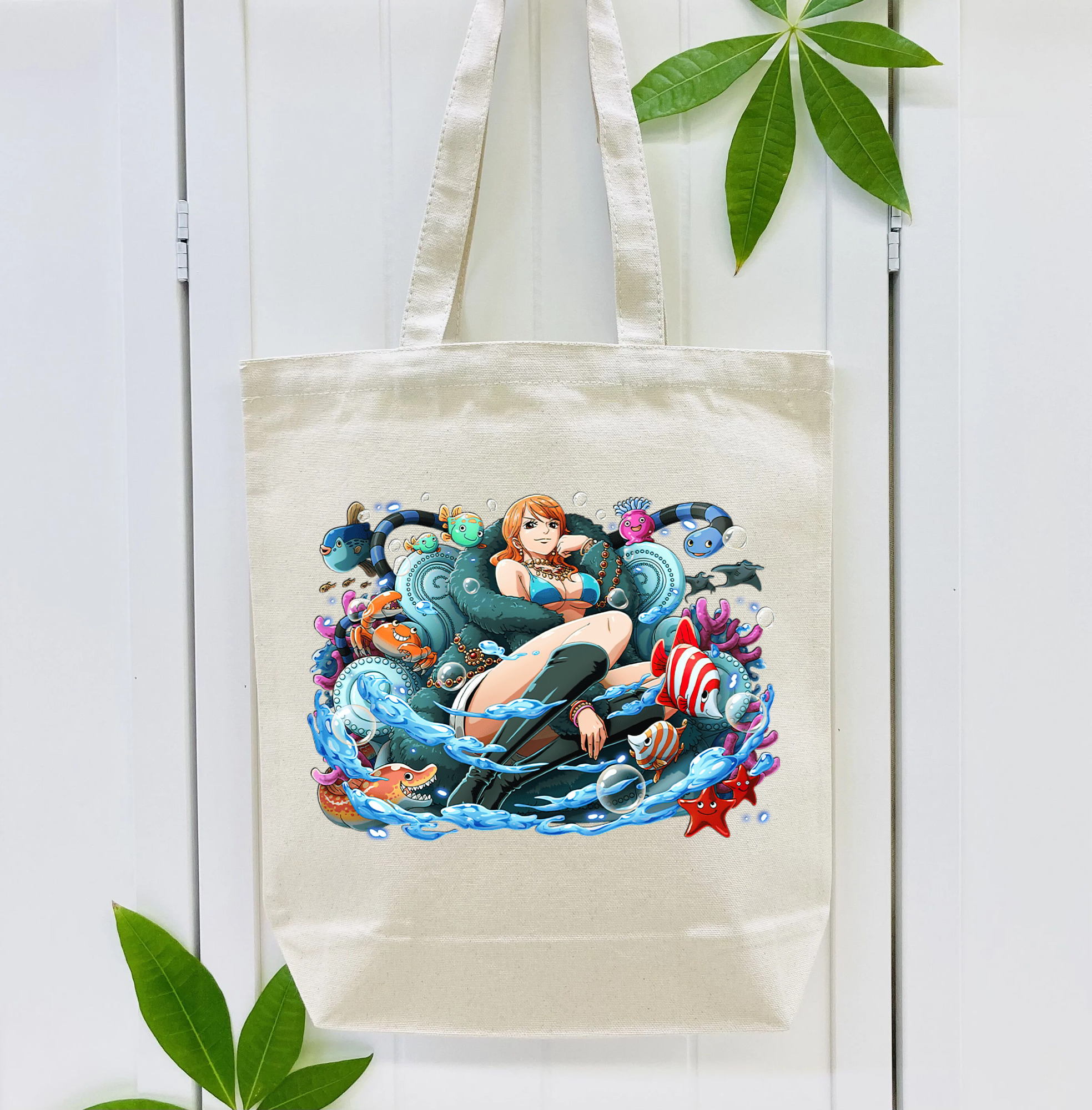 ワンピース ナミ ONE PIECE Nami 縦型キャンバス生地手提げバッグ　トートバッグ