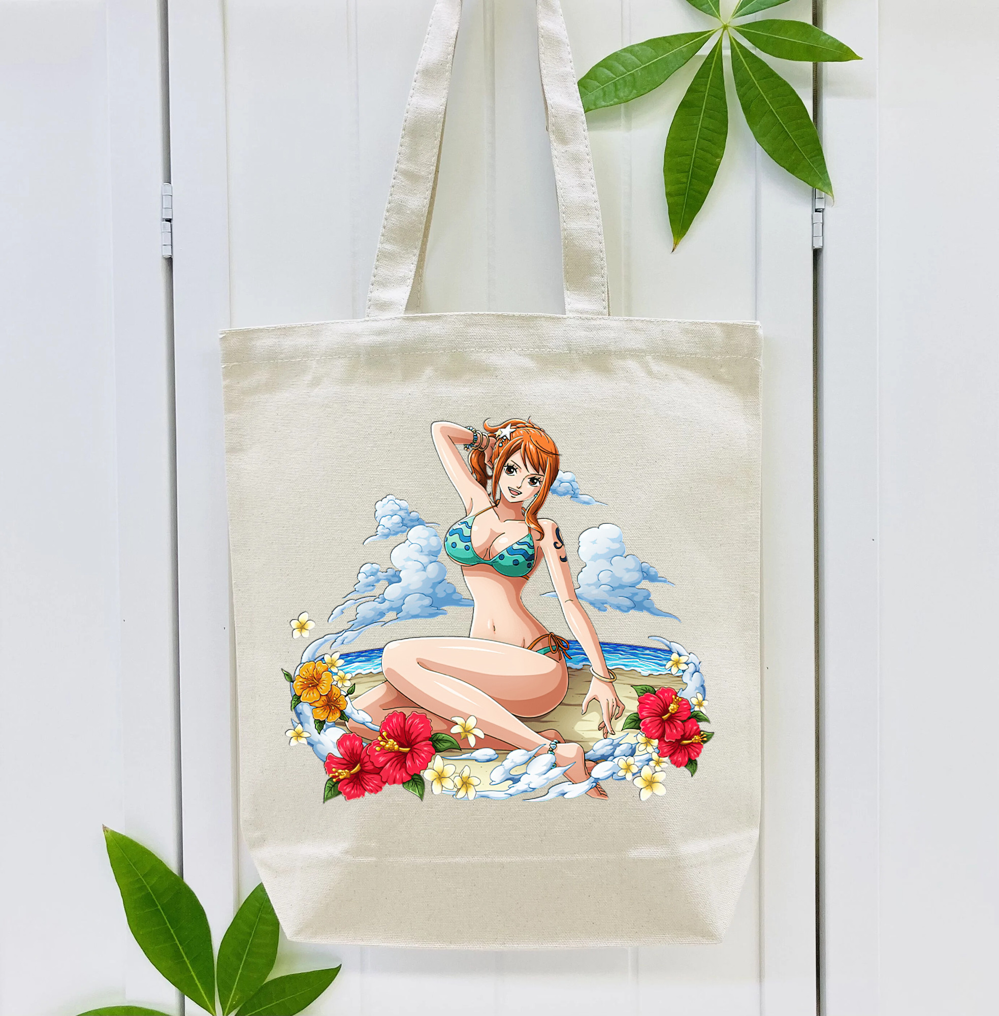 ワンピース ナミ ONE PIECE Nami 縦型キャンバス生地手提げバッグ　トートバッグ