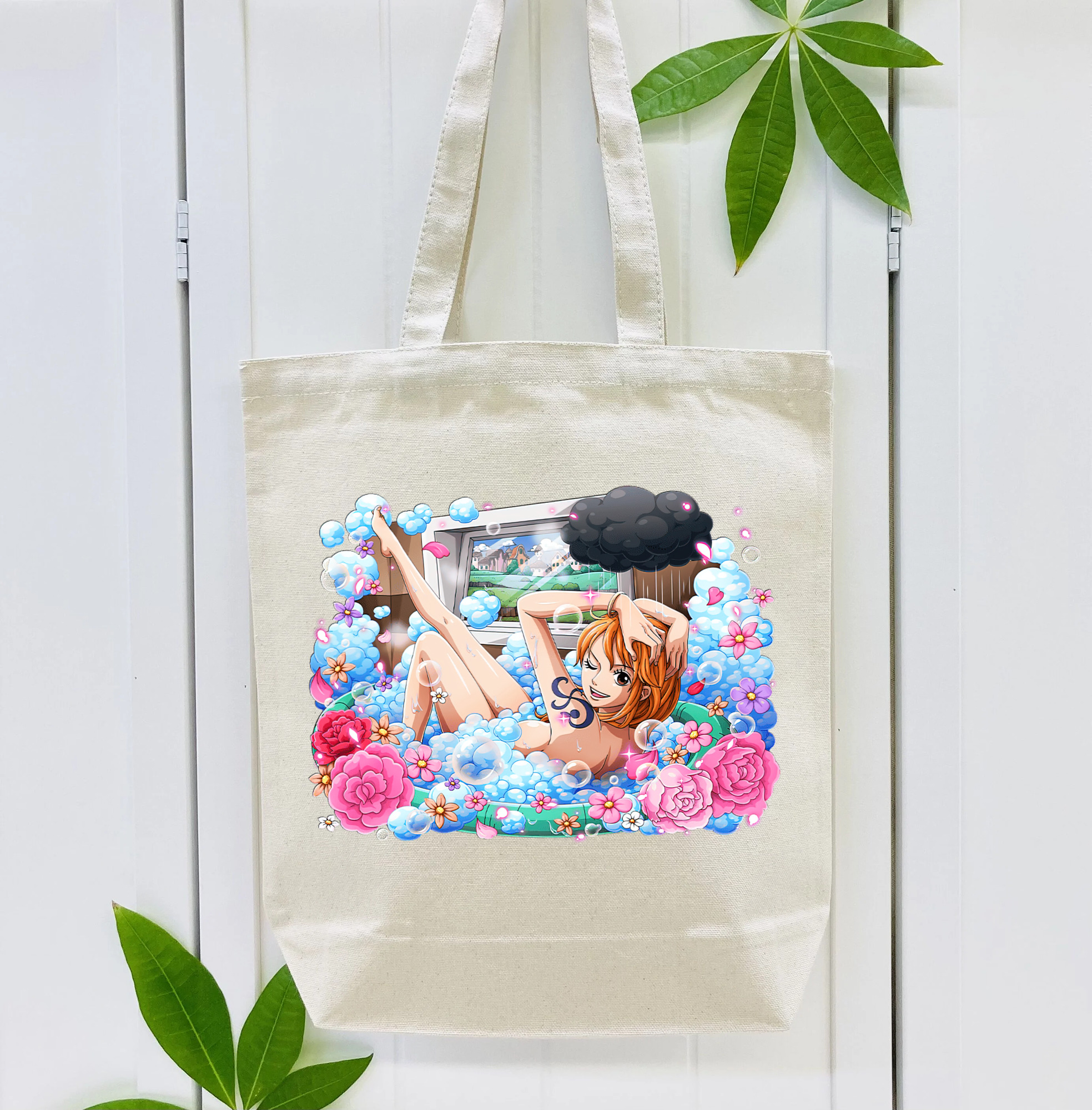 ワンピース ナミ ONE PIECE Nami 縦型キャンバス生地手提げバッグ　トートバッグ