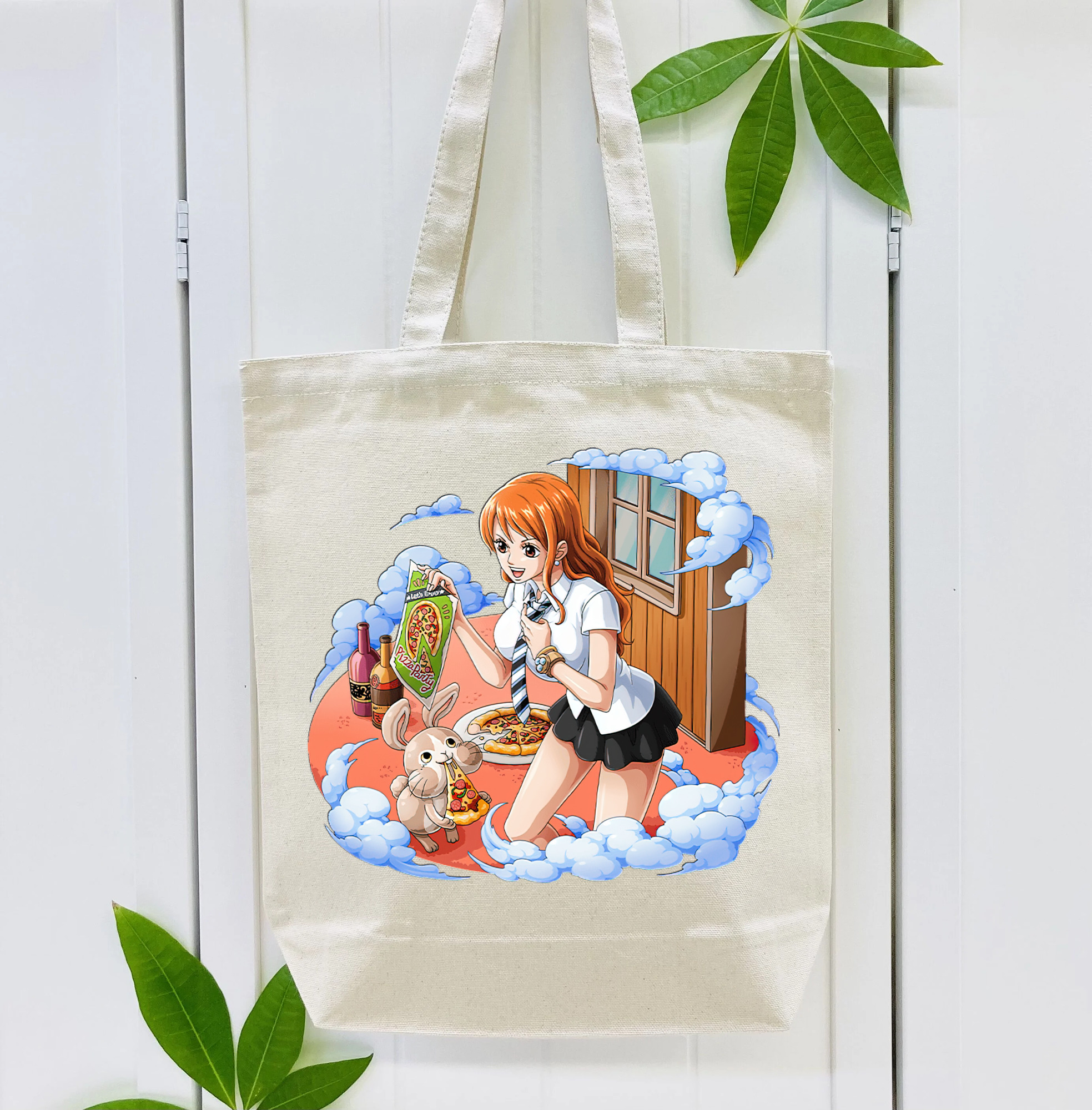 ワンピース ナミ ONE PIECE Nami 縦型キャンバス生地手提げバッグ　トートバッグ