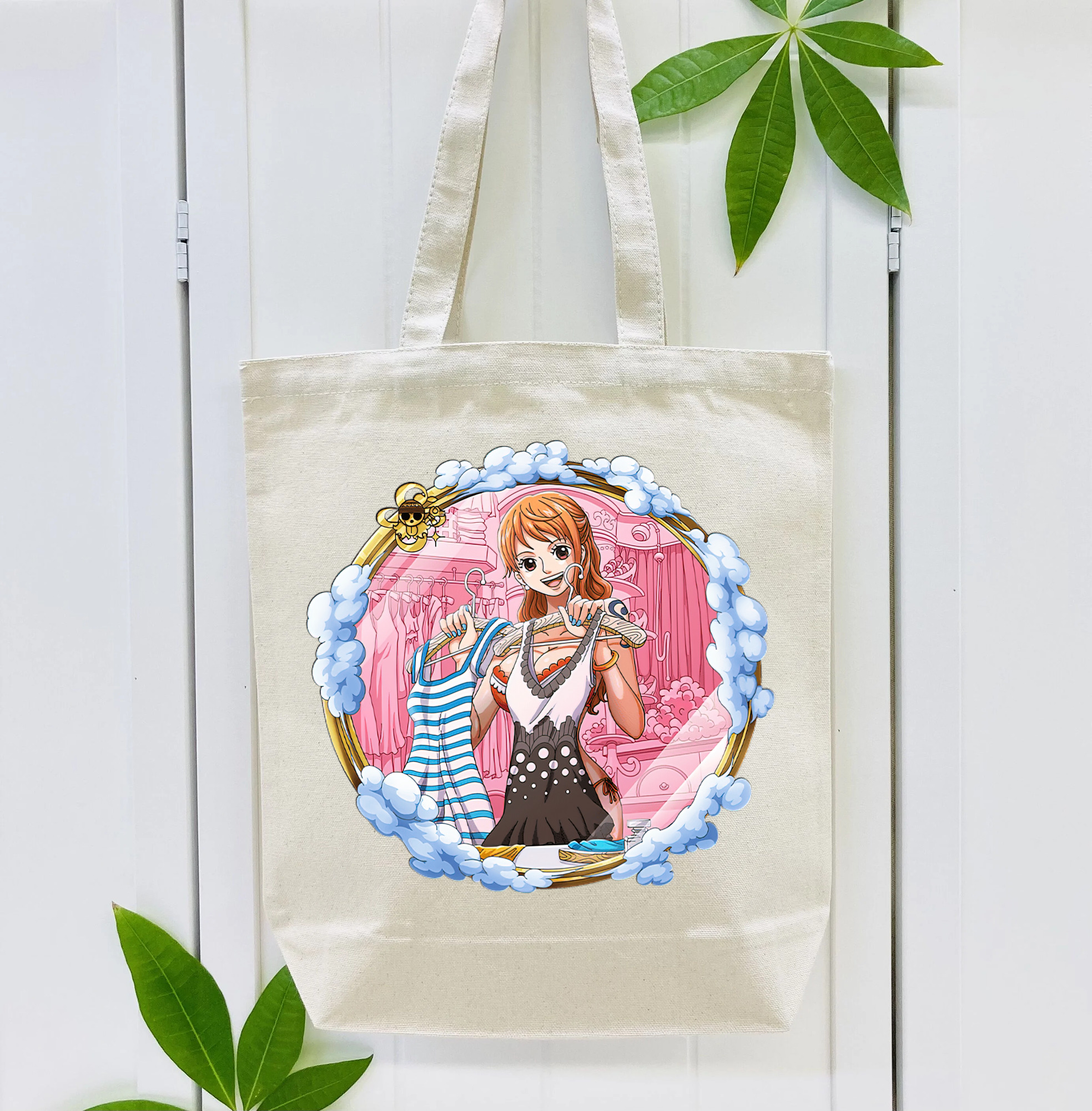 ワンピース ナミ ONE PIECE Nami 縦型キャンバス生地手提げバッグ　トートバッグ