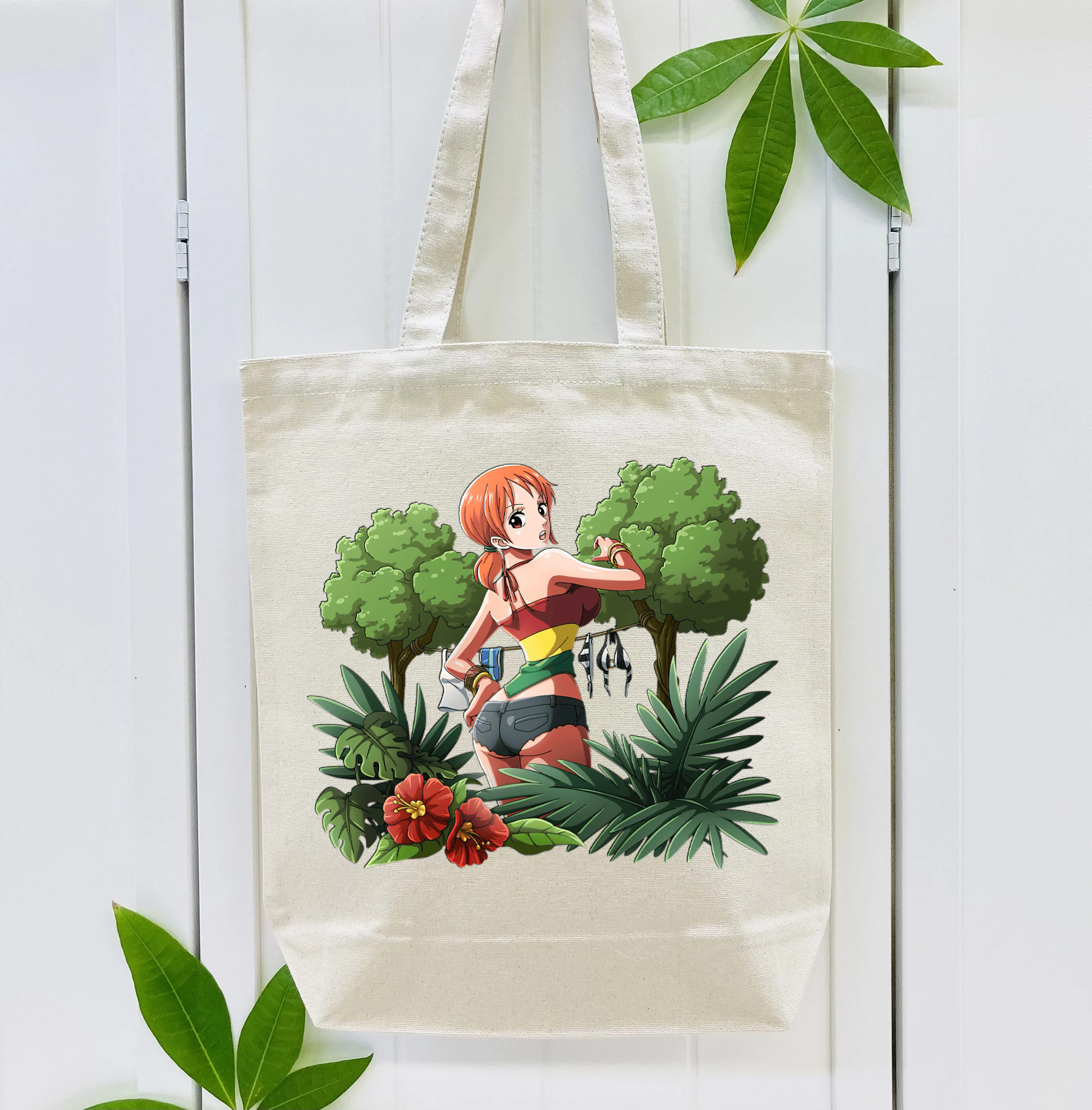 ワンピース ナミ ONE PIECE Nami 縦型キャンバス生地手提げバッグ　トートバッグ