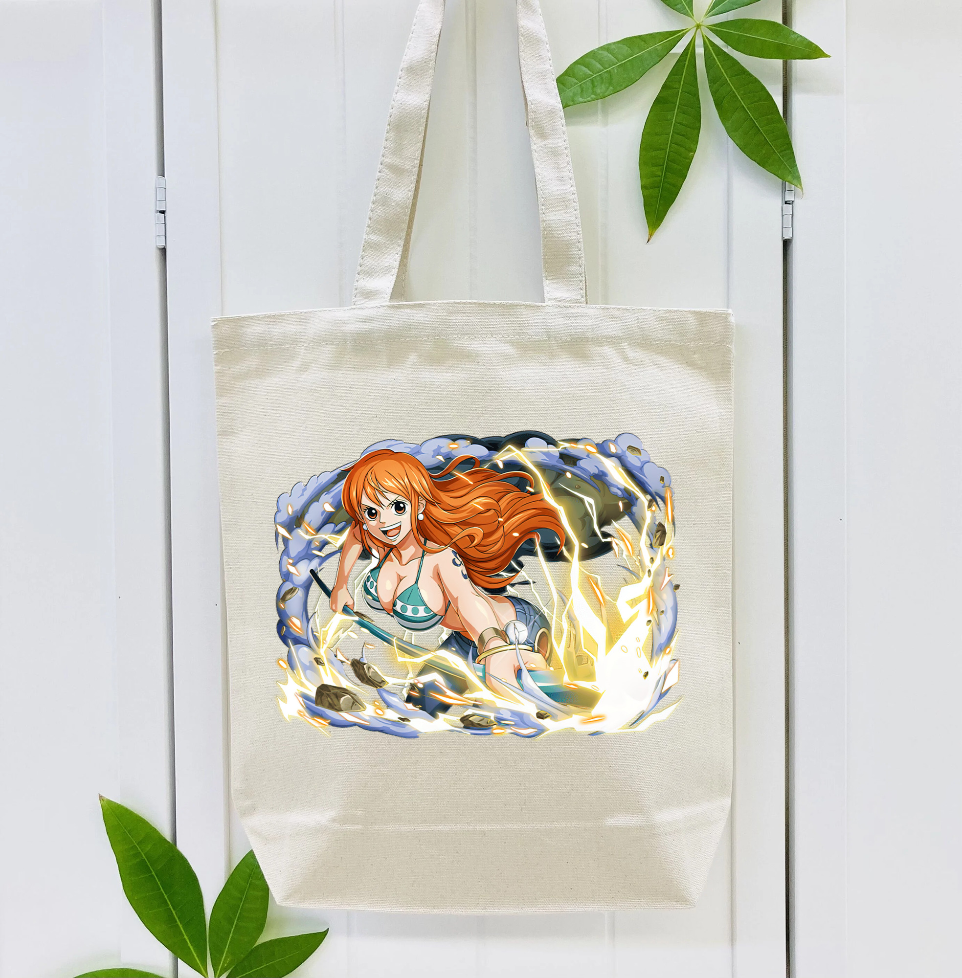 ワンピース ナミ ONE PIECE Nami 縦型キャンバス生地手提げバッグ　トートバッグ