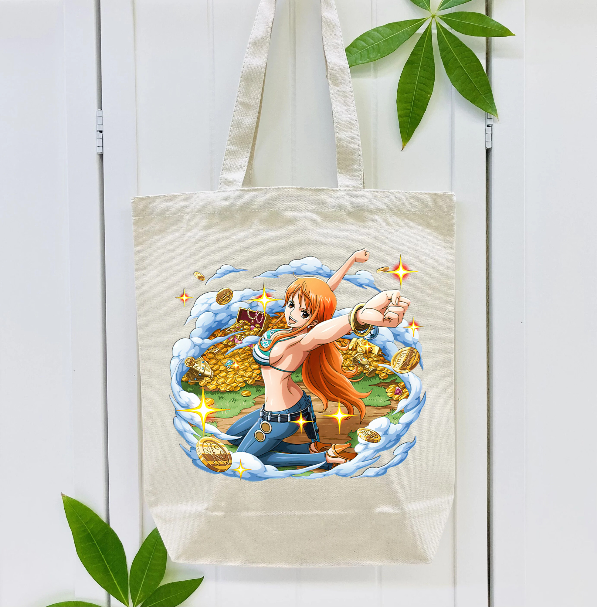 ワンピース ナミ ONE PIECE Nami 縦型キャンバス生地手提げバッグ　トートバッグ