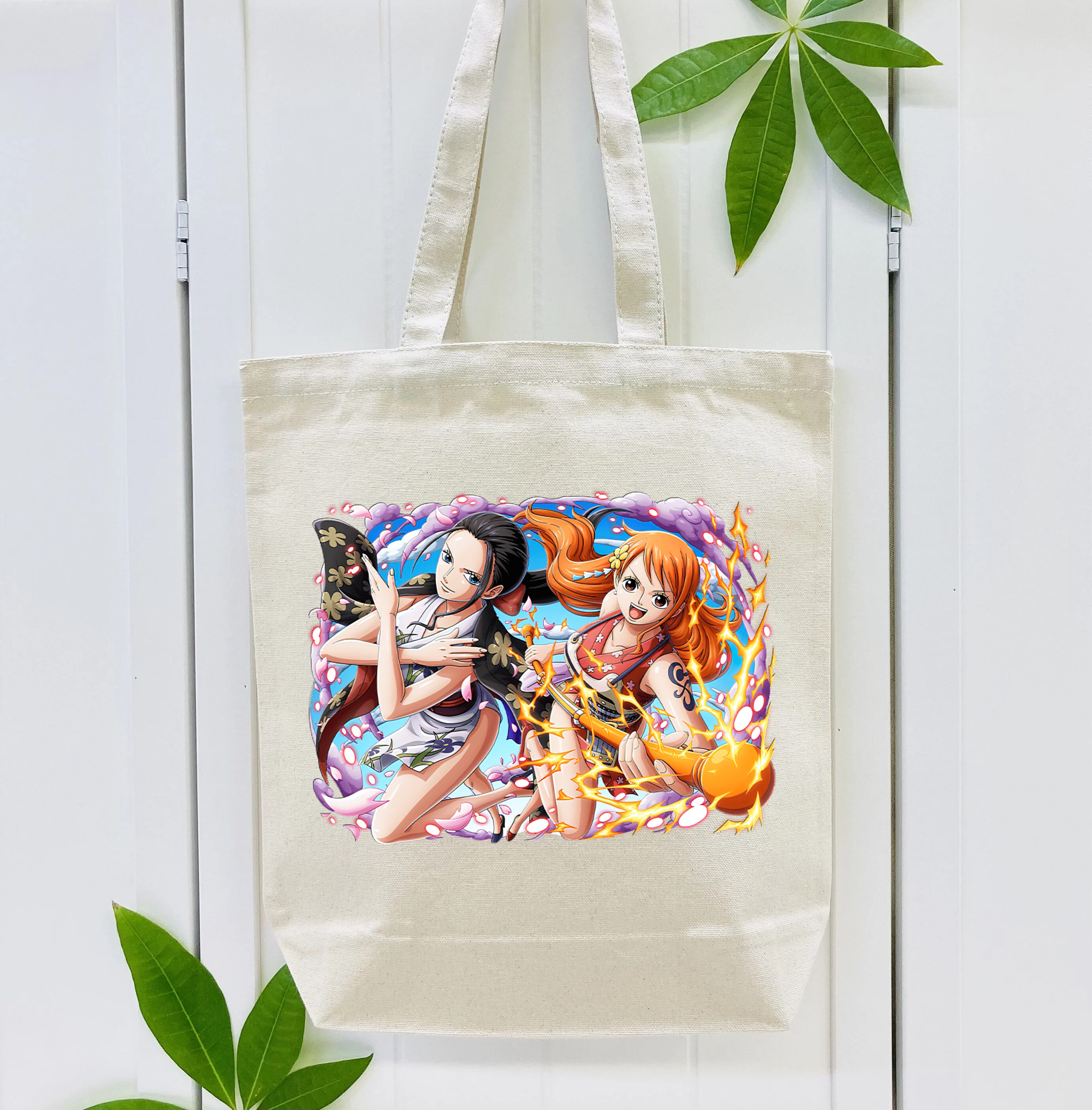 ワンピース ナミ ONE PIECE Nami 縦型キャンバス生地手提げバッグ　トートバッグ