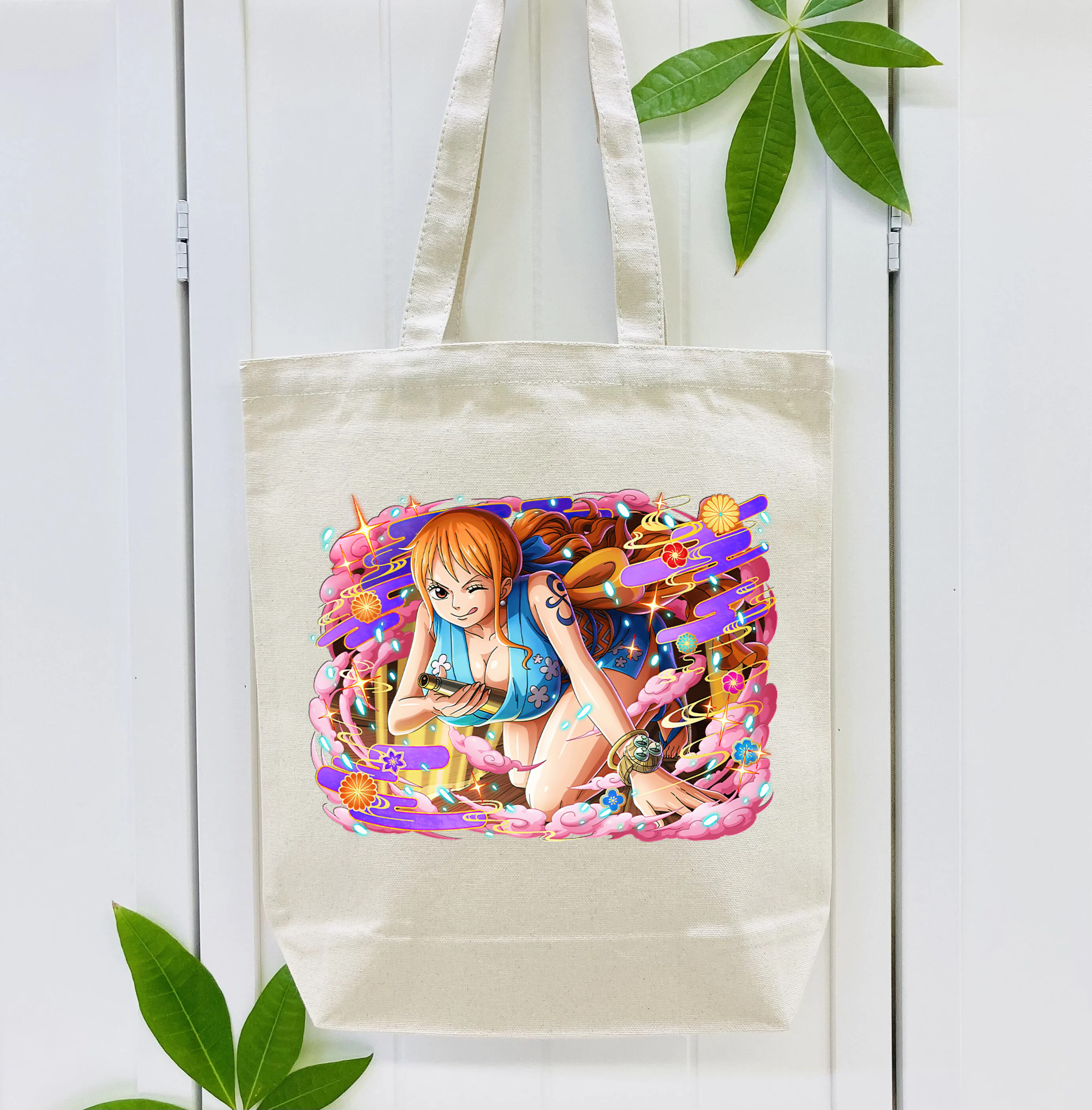 ワンピース ナミ ONE PIECE Nami 縦型キャンバス生地手提げバッグ　トートバッグ