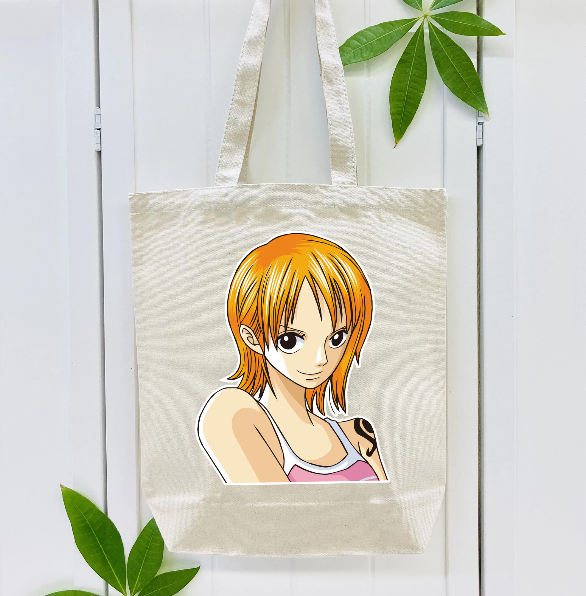 ワンピース ナミ ONE PIECE Nami 縦型キャンバス生地手提げバッグ　トートバッグ
