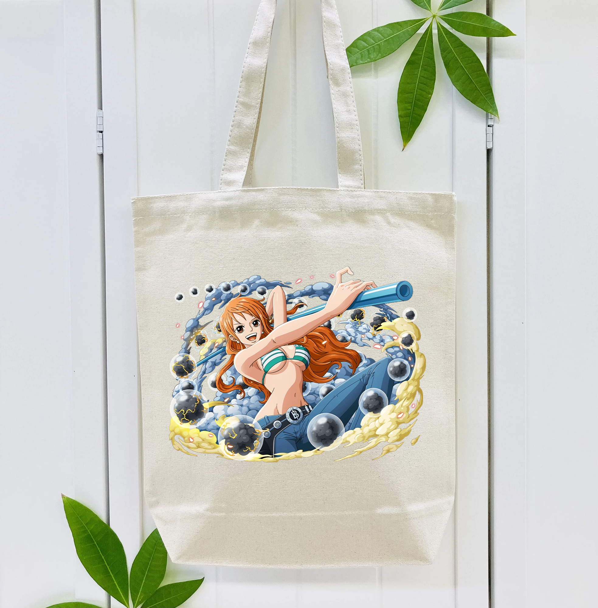 ワンピース ナミ ONE PIECE Nami 縦型キャンバス生地手提げバッグ　トートバッグ
