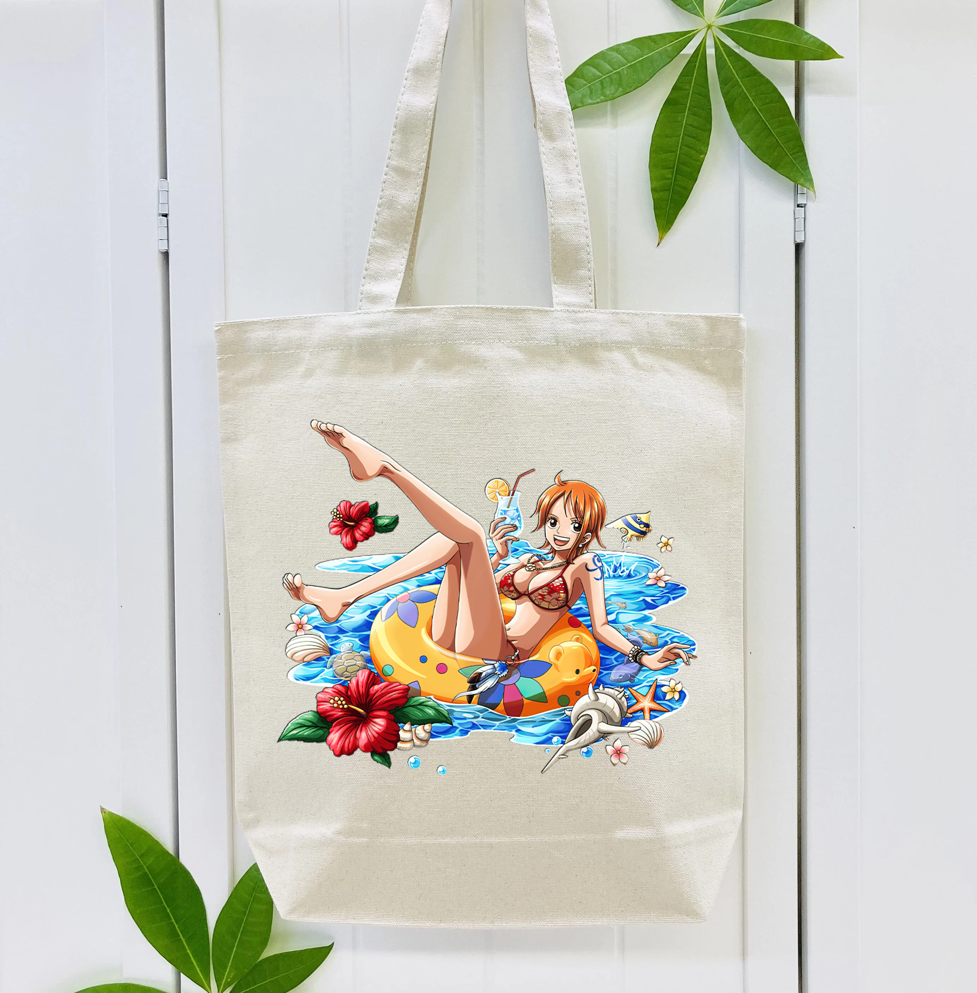 ワンピース ナミ ONE PIECE Nami 縦型キャンバス生地手提げバッグ　トートバッグ