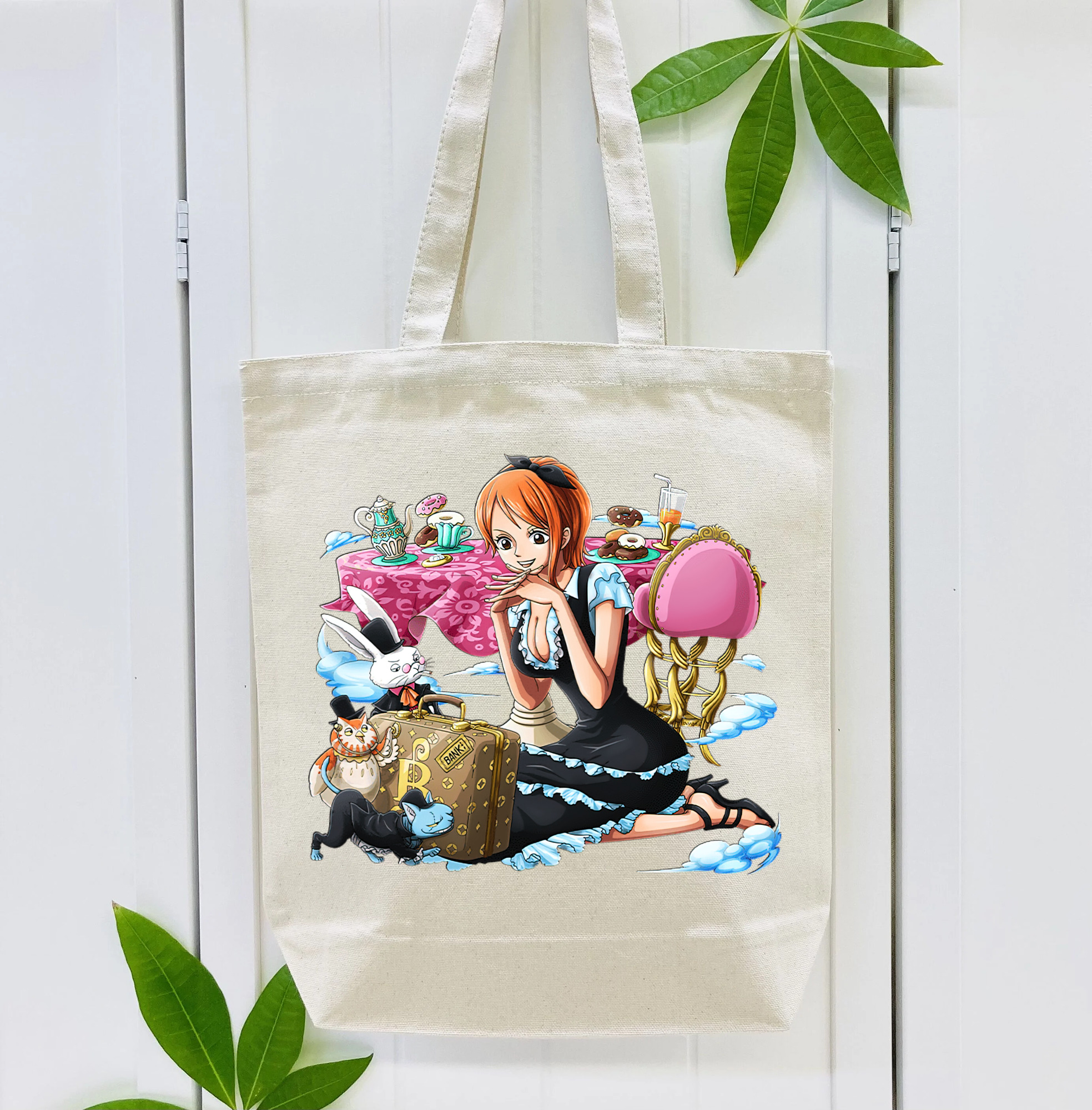 ワンピース ナミ ONE PIECE Nami 縦型キャンバス生地手提げバッグ　トートバッグ