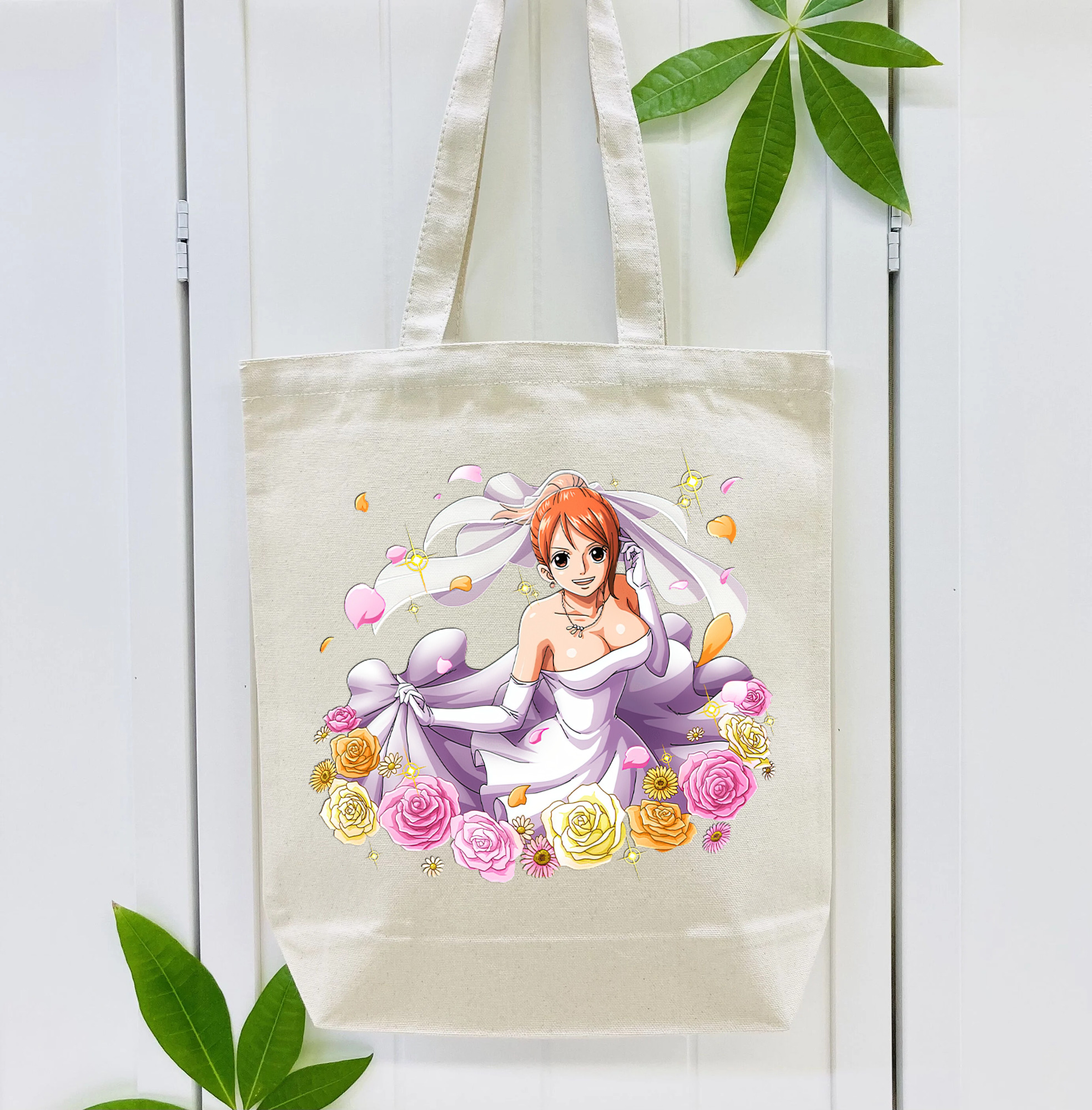 ワンピース ナミ ONE PIECE Nami 縦型キャンバス生地手提げバッグ　トートバッグ