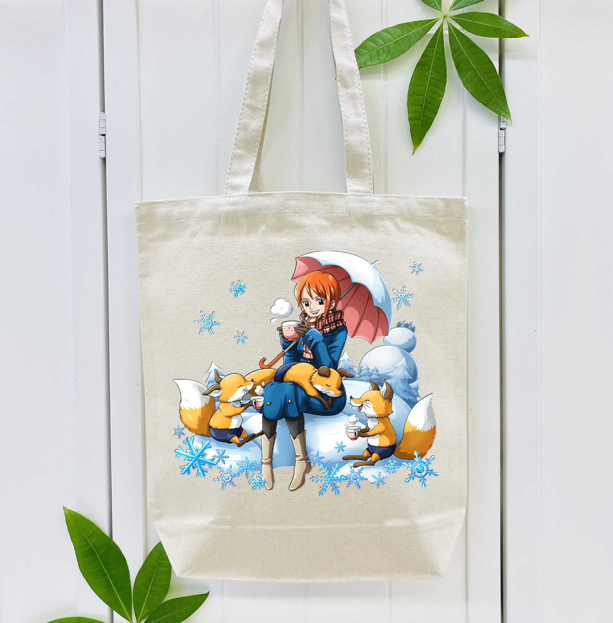 ワンピース ナミ ONE PIECE Nami 縦型キャンバス生地手提げバッグ　トートバッグ