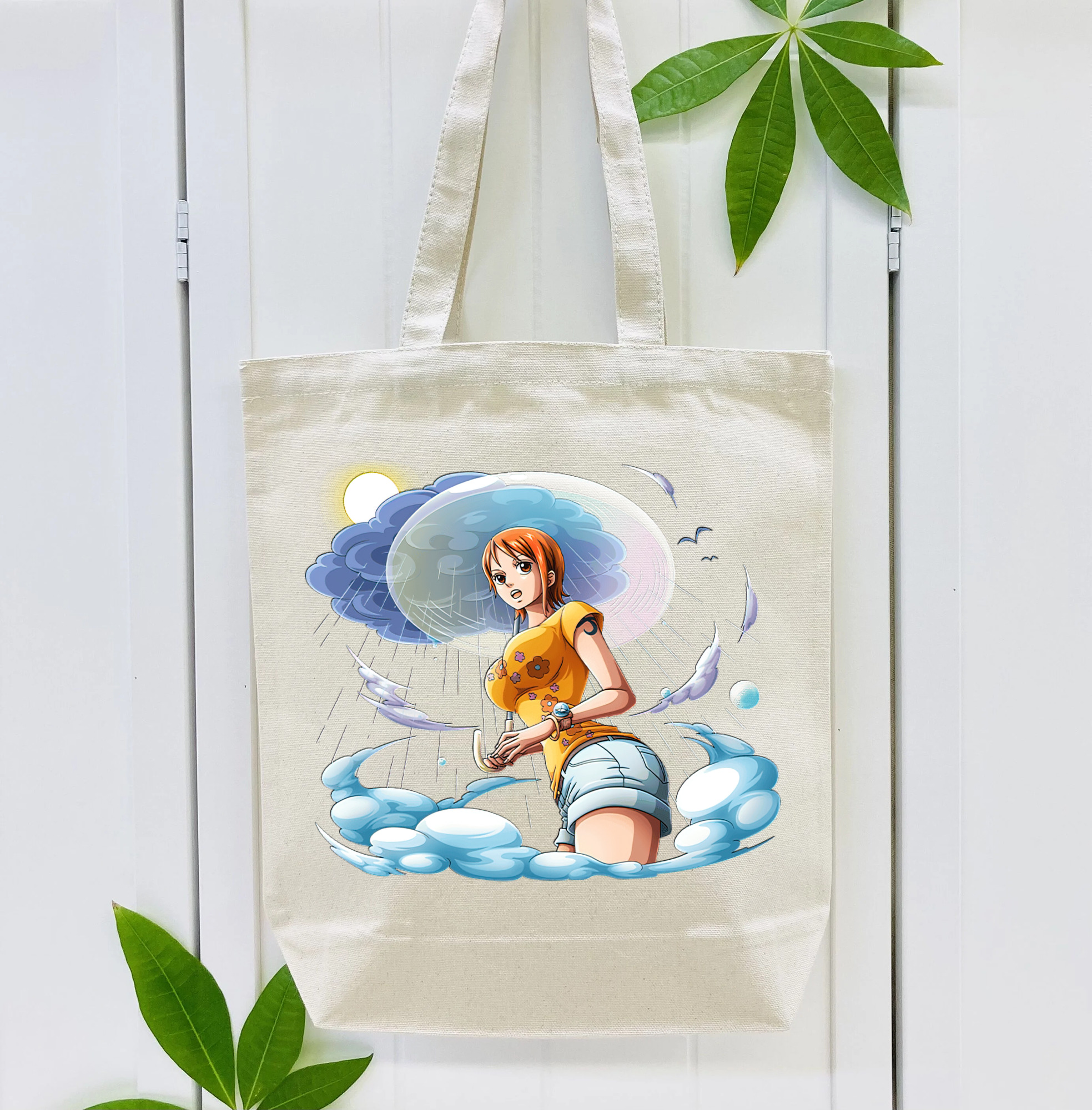 ワンピース ナミ ONE PIECE Nami 縦型キャンバス生地手提げバッグ　トートバッグ