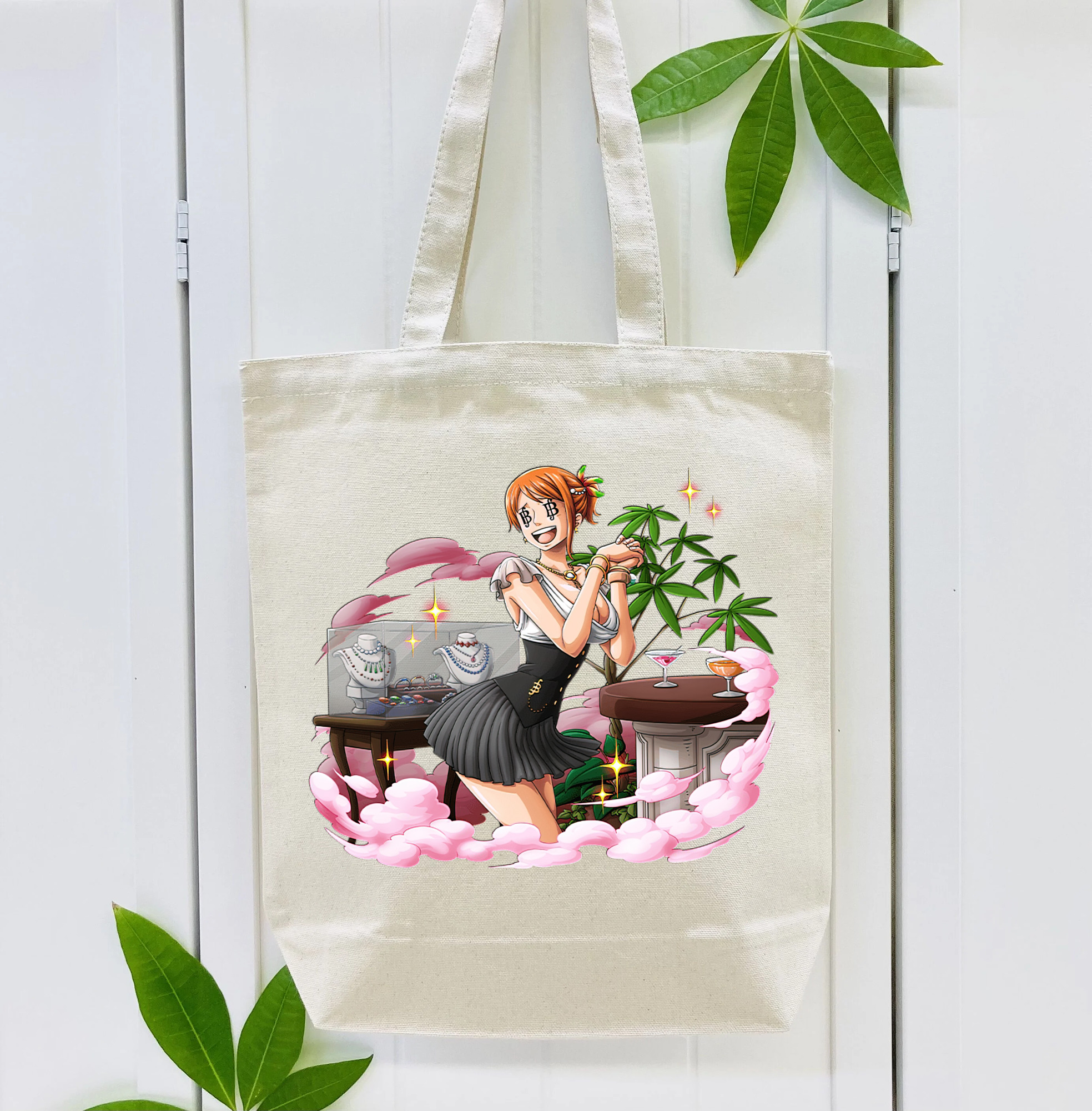 ワンピース ナミ ONE PIECE Nami 縦型キャンバス生地手提げバッグ　トートバッグ