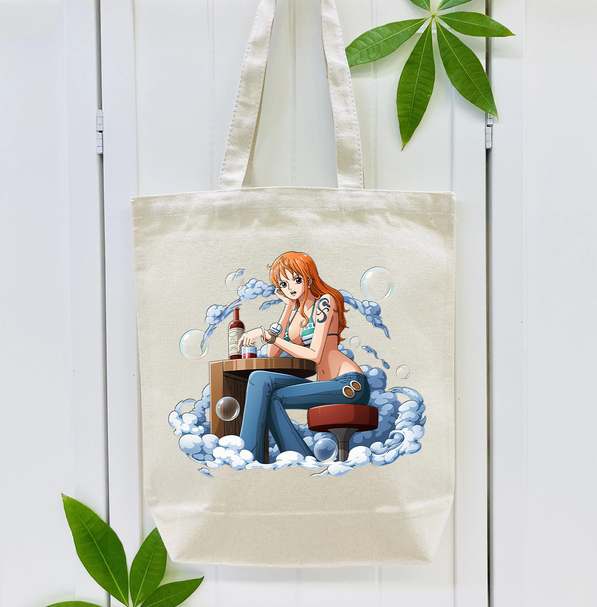 ワンピース ナミ ONE PIECE Nami 縦型キャンバス生地手提げバッグ　トートバッグ