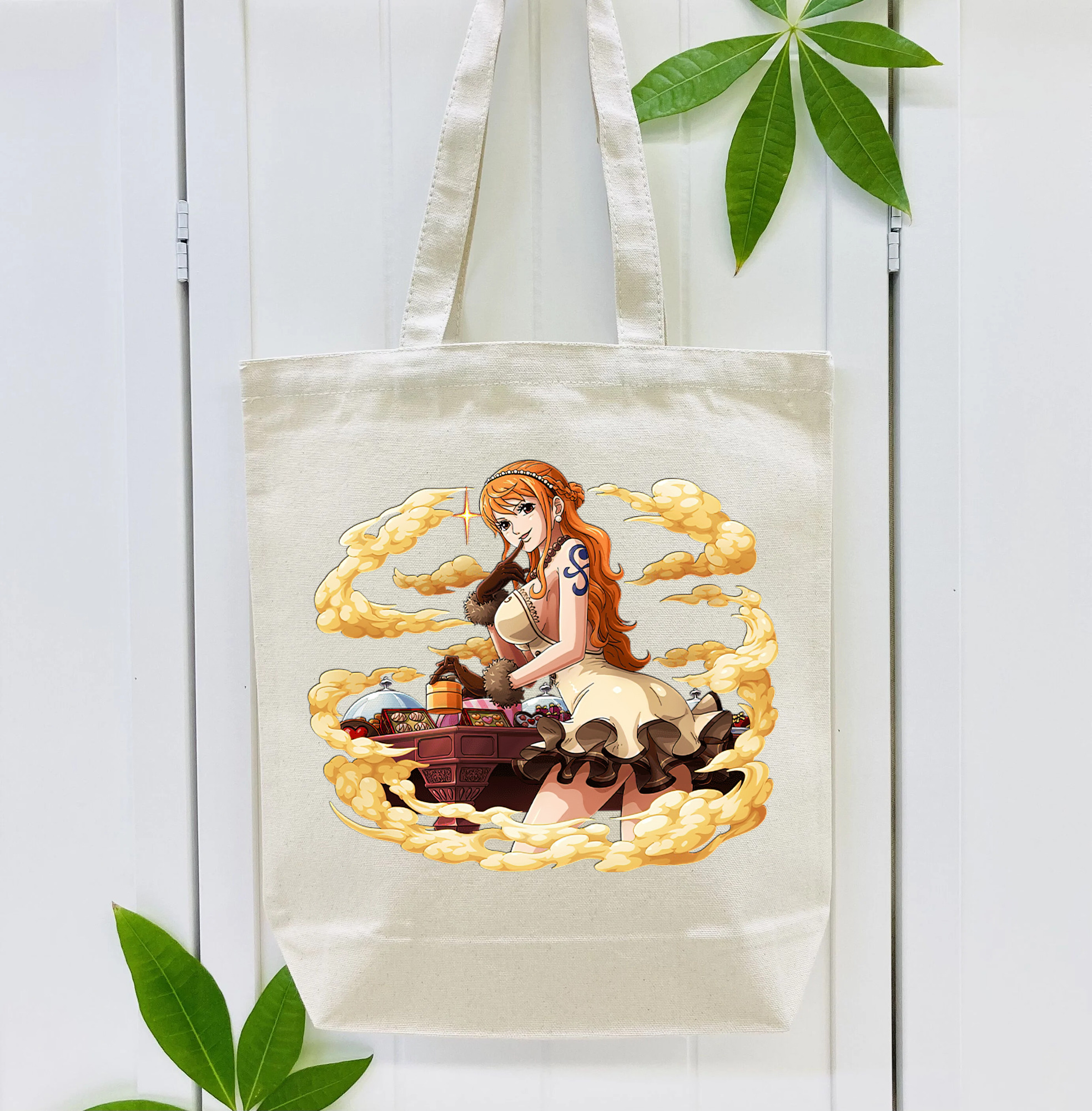 ワンピース ナミ ONE PIECE Nami 縦型キャンバス生地手提げバッグ　トートバッグ