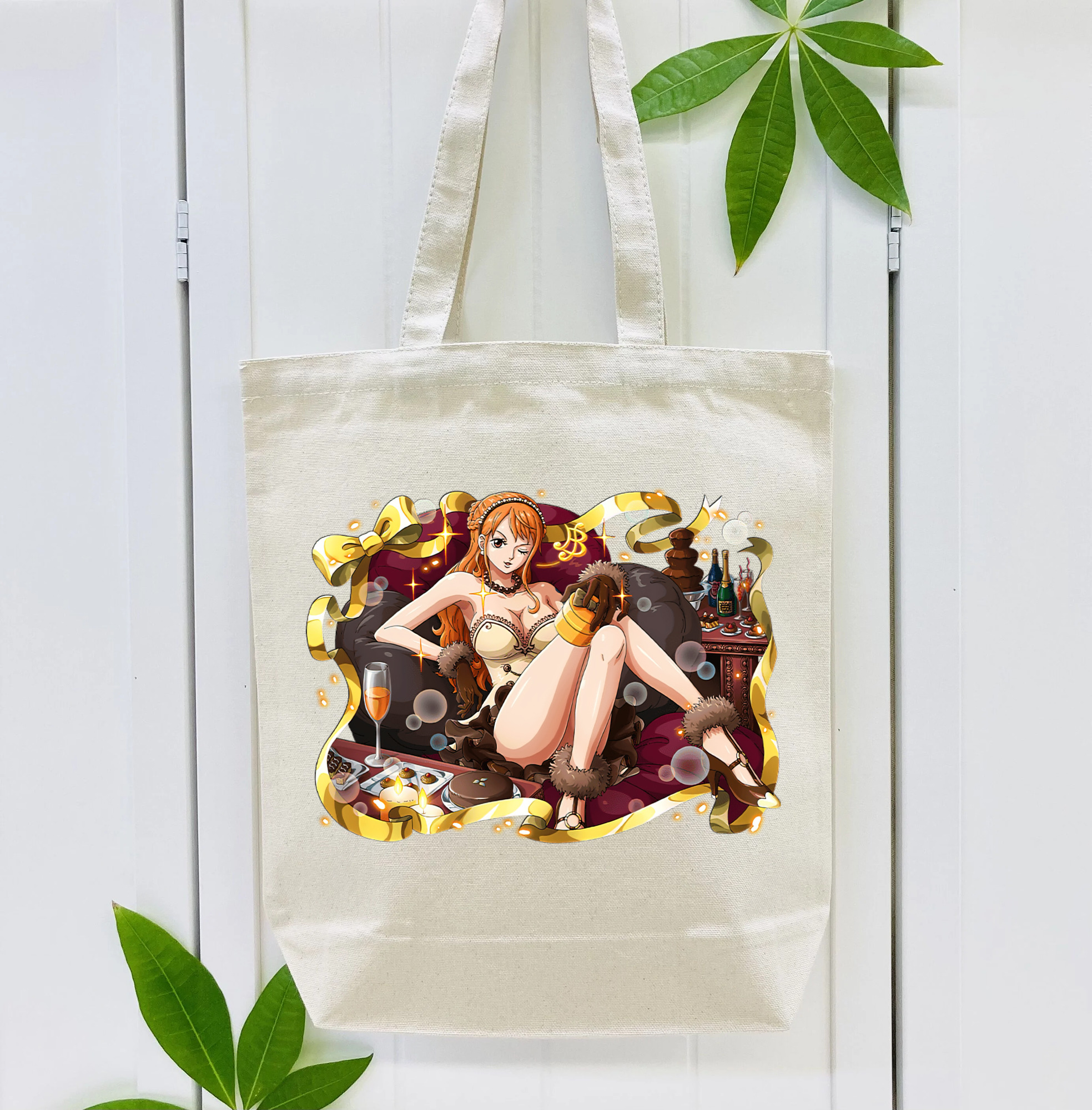 ワンピース ナミ ONE PIECE Nami 縦型キャンバス生地手提げバッグ　トートバッグ