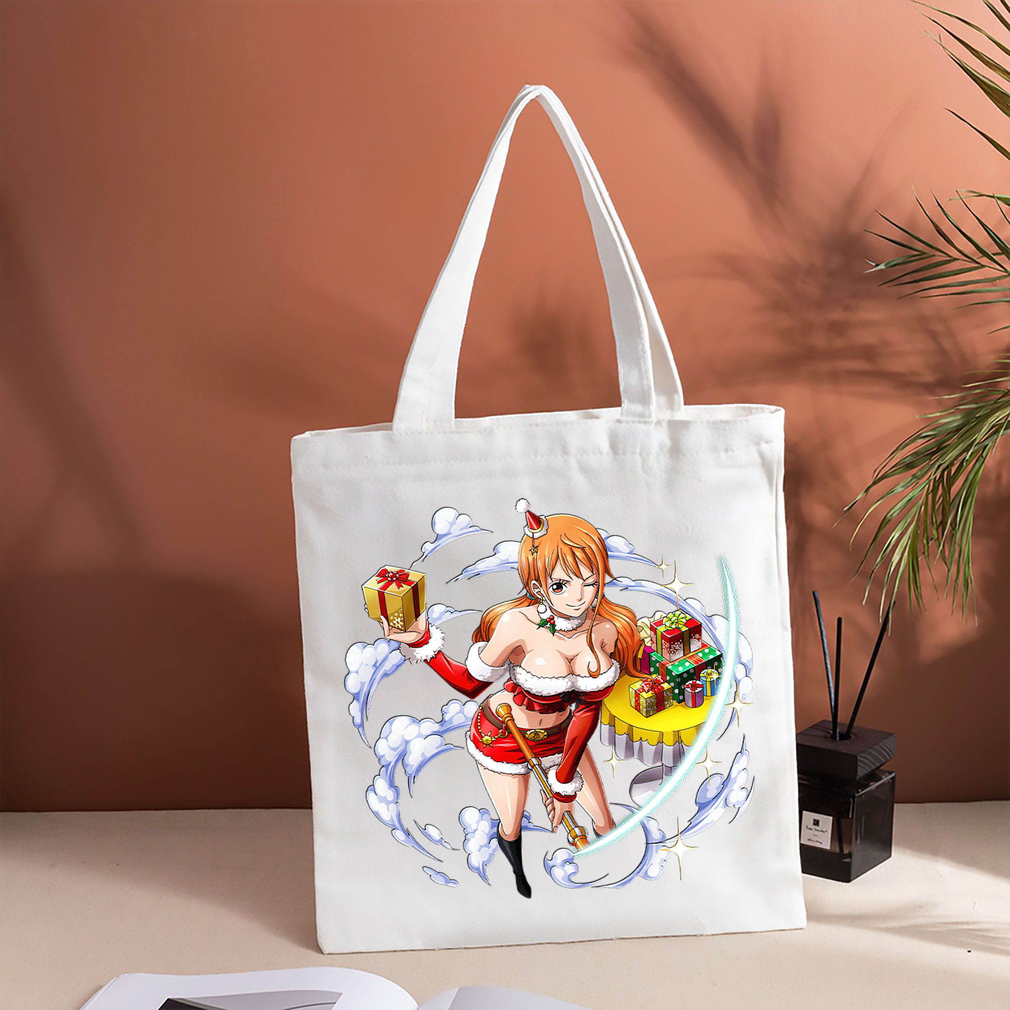ワンピース ナミ ONE PIECE Nami 縦型キャンバス生地手提げバッグ　トートバッグ