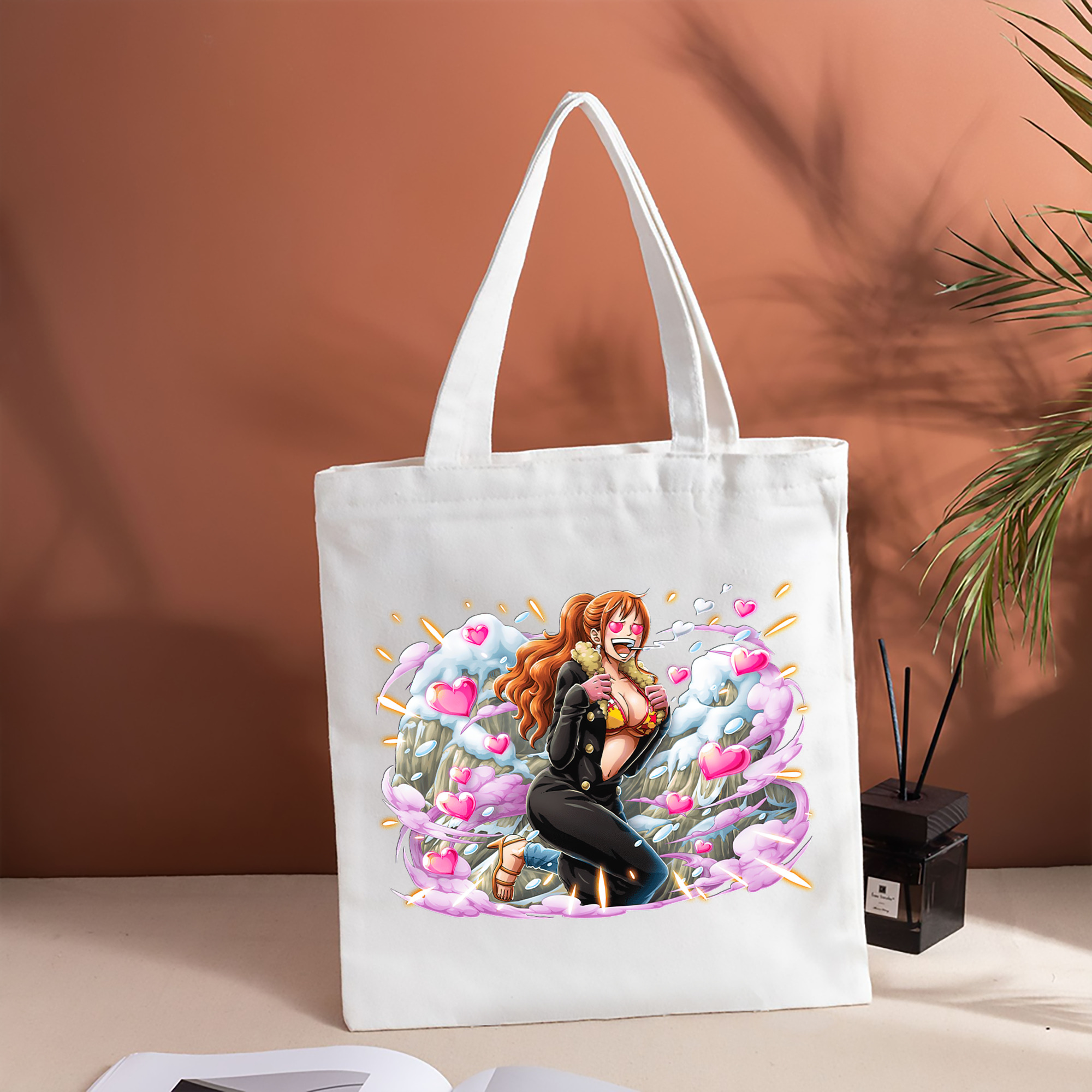 ワンピース ナミ ONE PIECE Nami 縦型キャンバス生地手提げバッグ　トートバッグ