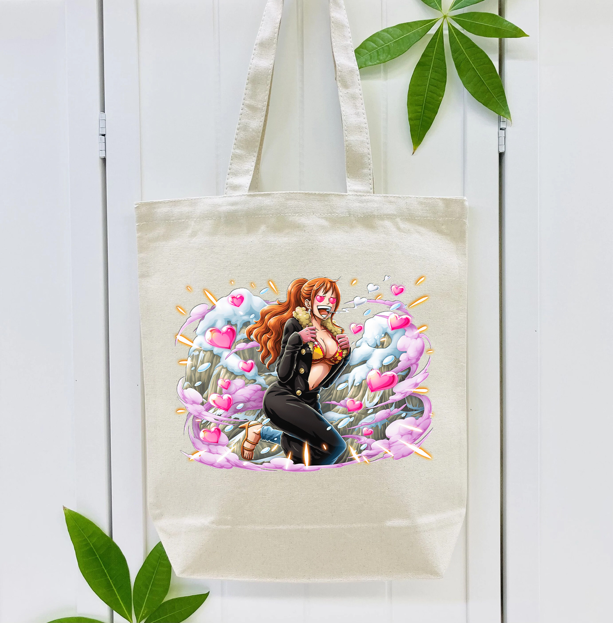 ワンピース ナミ ONE PIECE Nami 縦型キャンバス生地手提げバッグ　トートバッグ