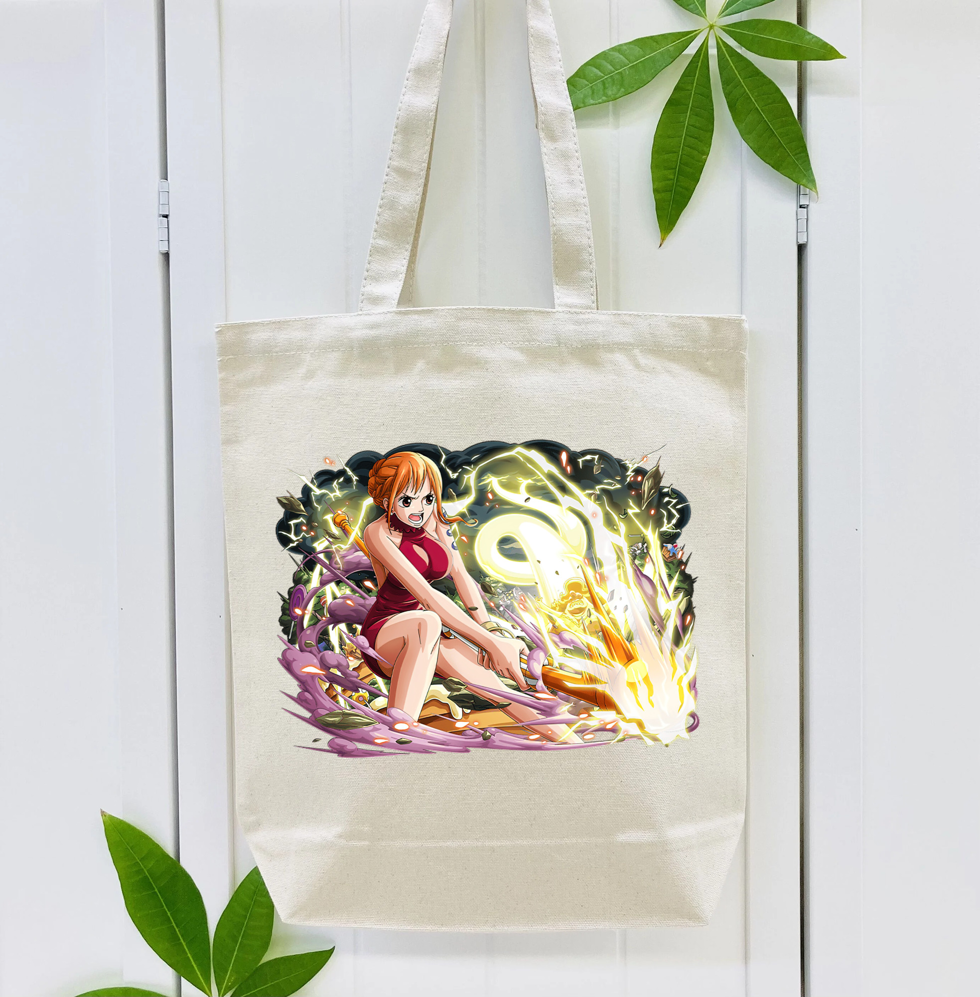 ワンピース ナミ ONE PIECE Nami 縦型キャンバス生地手提げバッグ　トートバッグ
