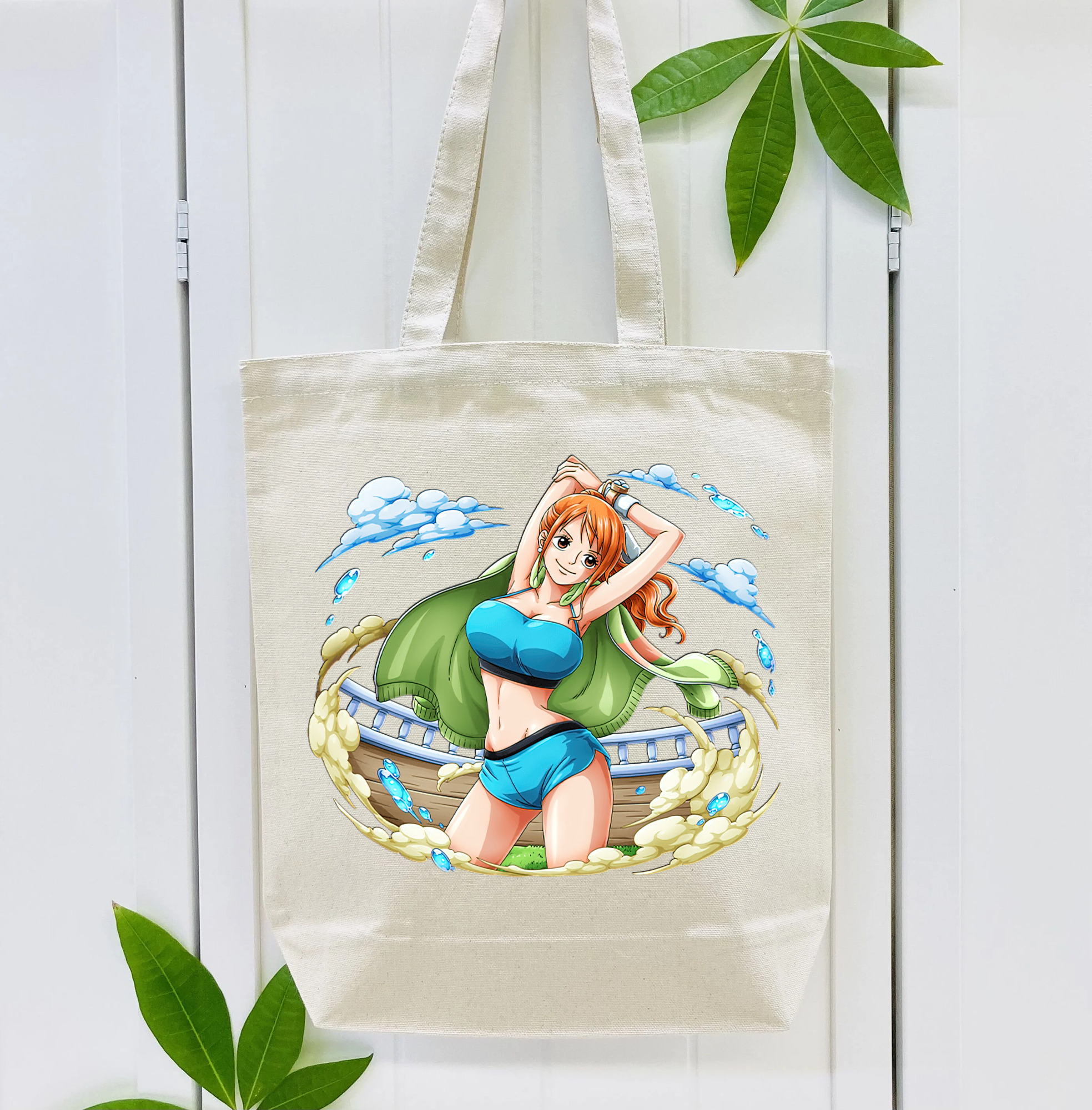 ワンピース ナミ ONE PIECE Nami 縦型キャンバス生地手提げバッグ　トートバッグ