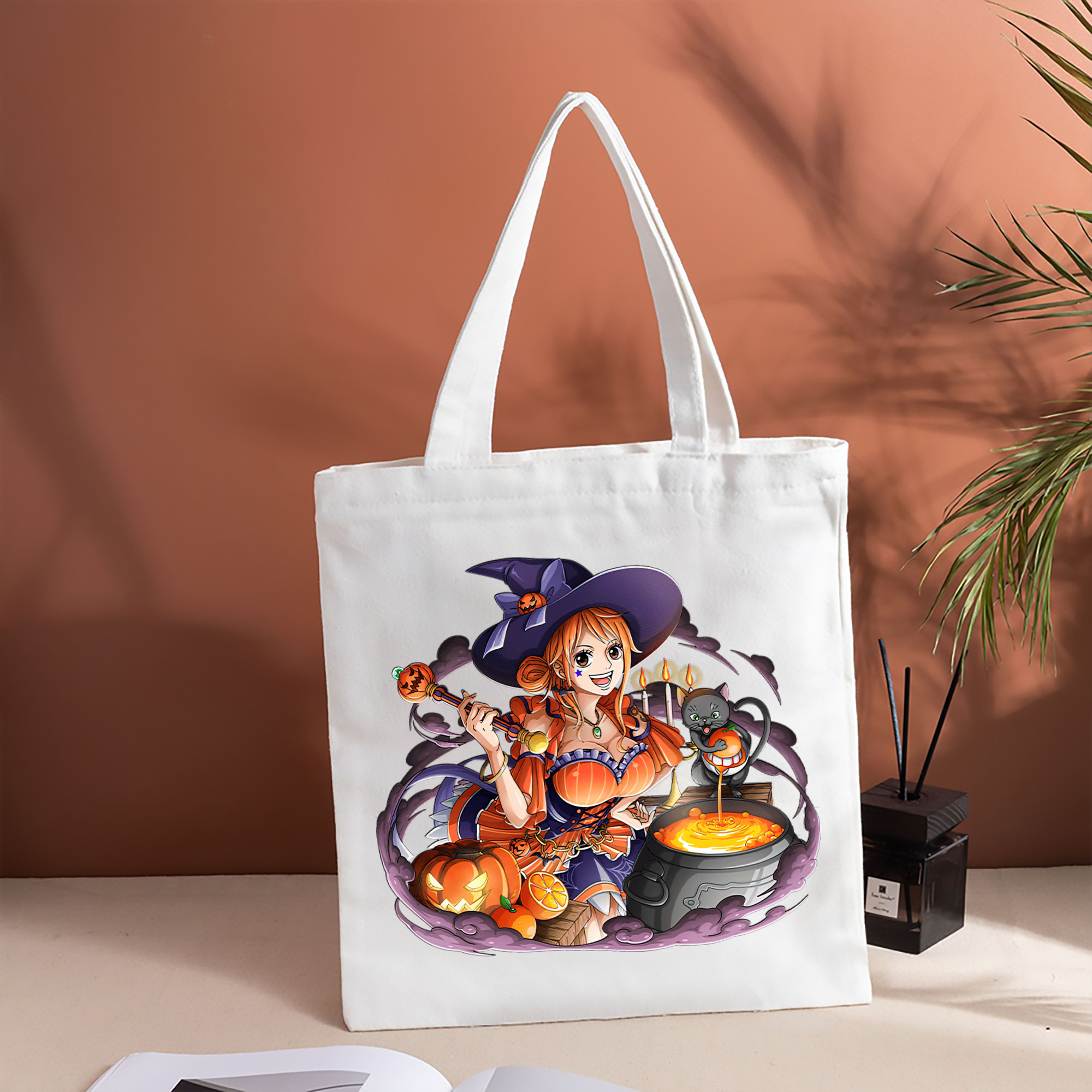 ワンピース ナミ ONE PIECE Nami 縦型キャンバス生地手提げバッグ　トートバッグ
