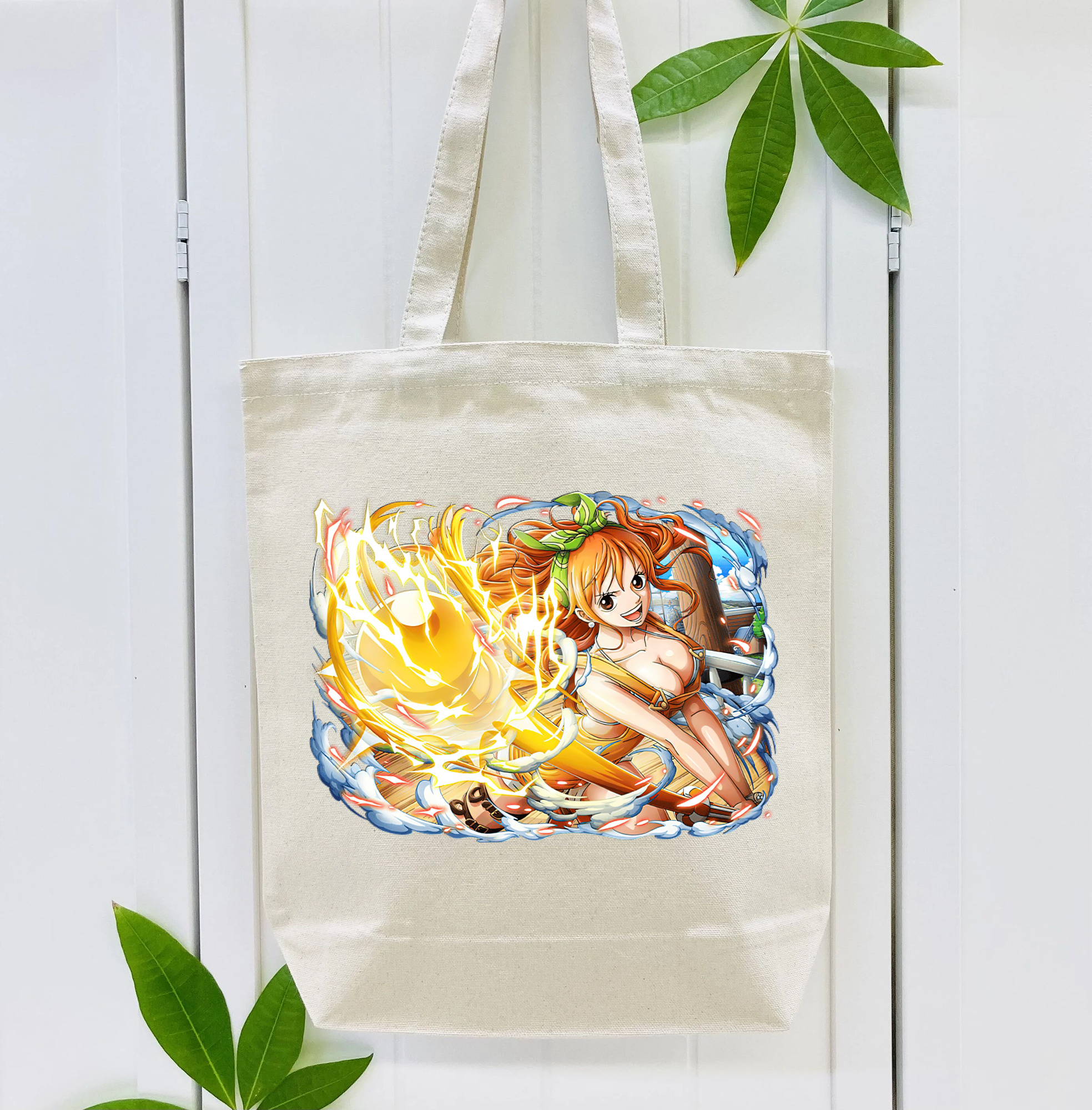 ワンピース ナミ ONE PIECE Nami 縦型キャンバス生地手提げバッグ　トートバッグ
