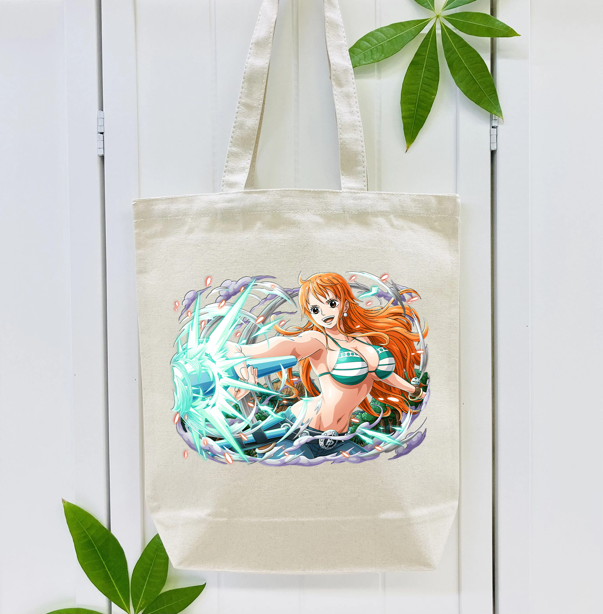 ワンピース ナミ ONE PIECE Nami 縦型キャンバス生地手提げバッグ　トートバッグ