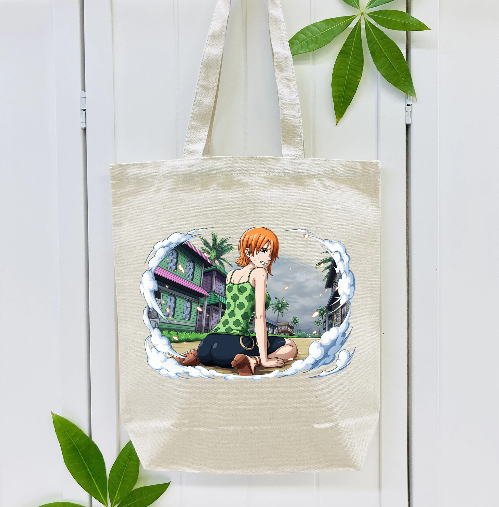 ワンピース ナミ ONE PIECE Nami 縦型キャンバス生地手提げバッグ　トートバッグ