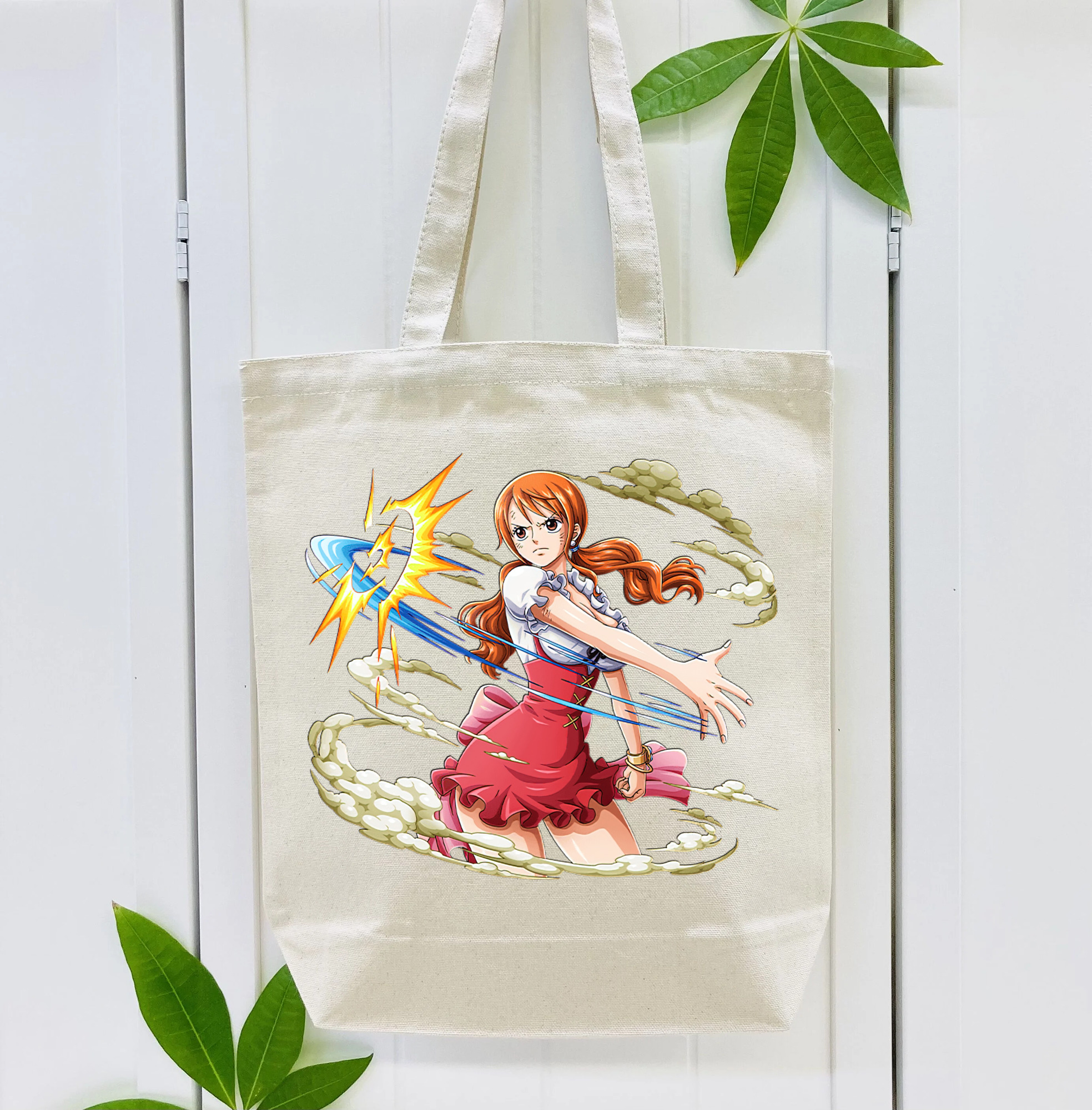 ワンピース ナミ ONE PIECE Nami 縦型キャンバス生地手提げバッグ　トートバッグ
