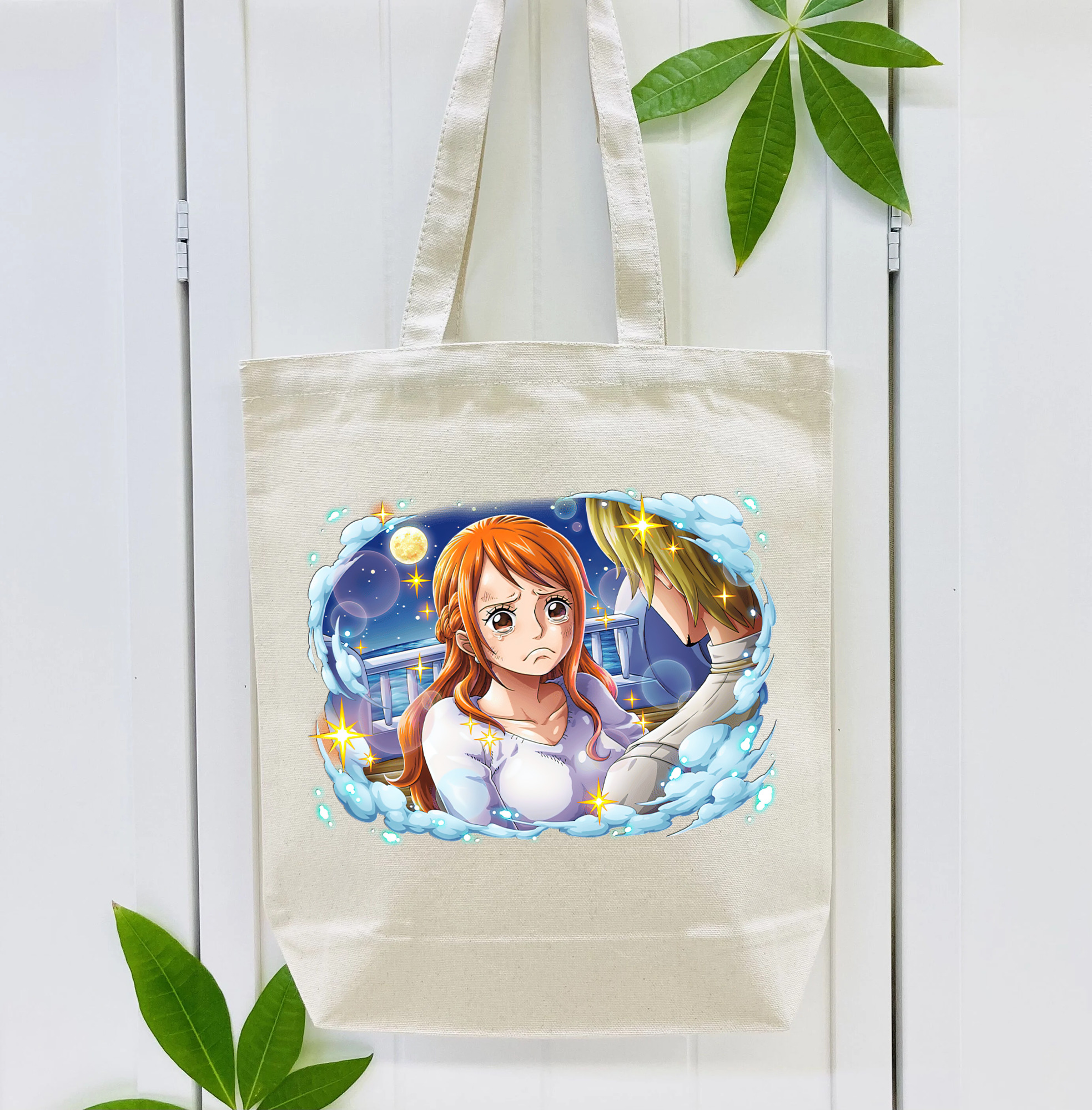 ワンピース ナミ ONE PIECE Nami 縦型キャンバス生地手提げバッグ　トートバッグ