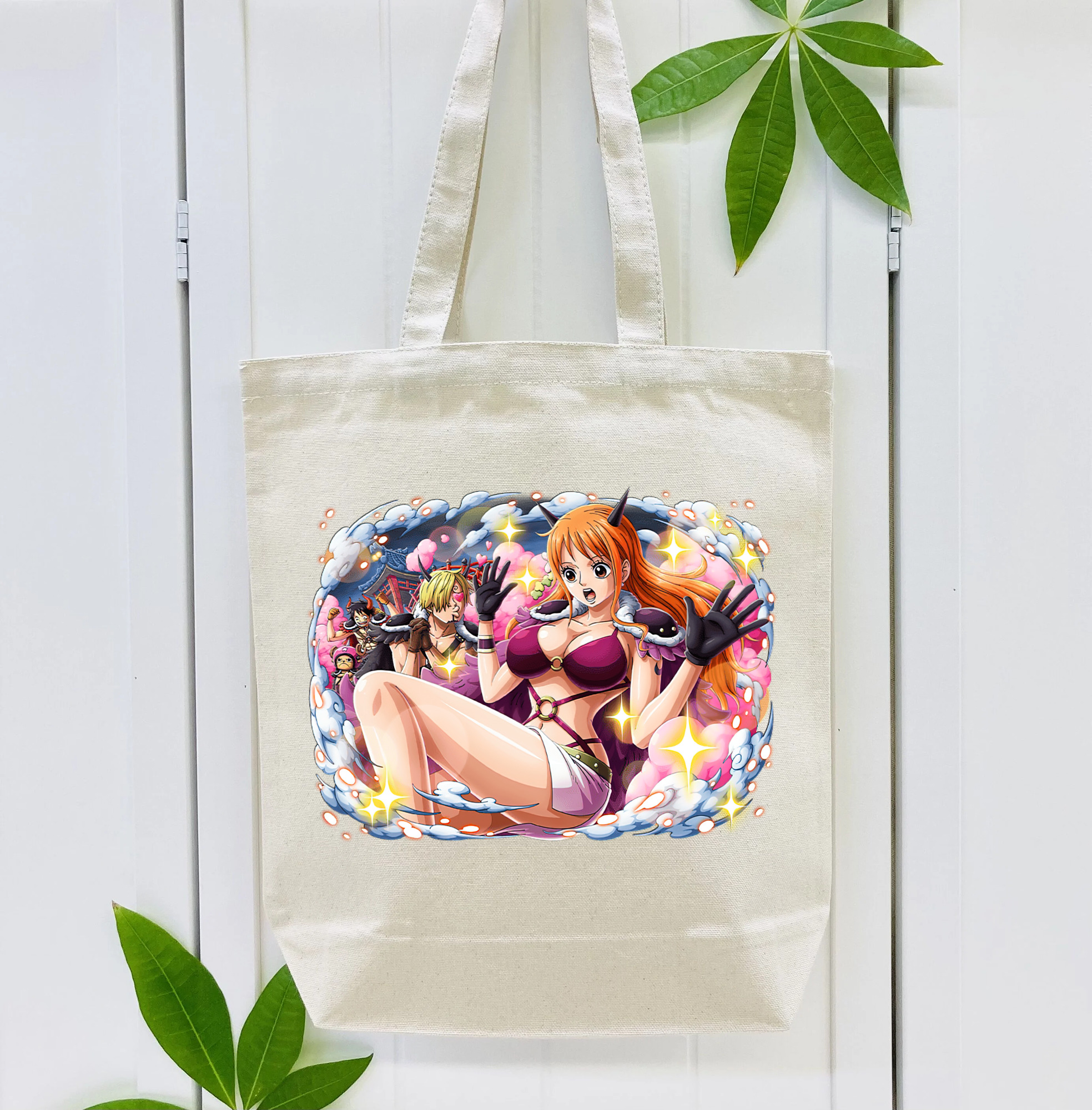 ワンピース ナミ ONE PIECE Nami 縦型キャンバス生地手提げバッグ　トートバッグ
